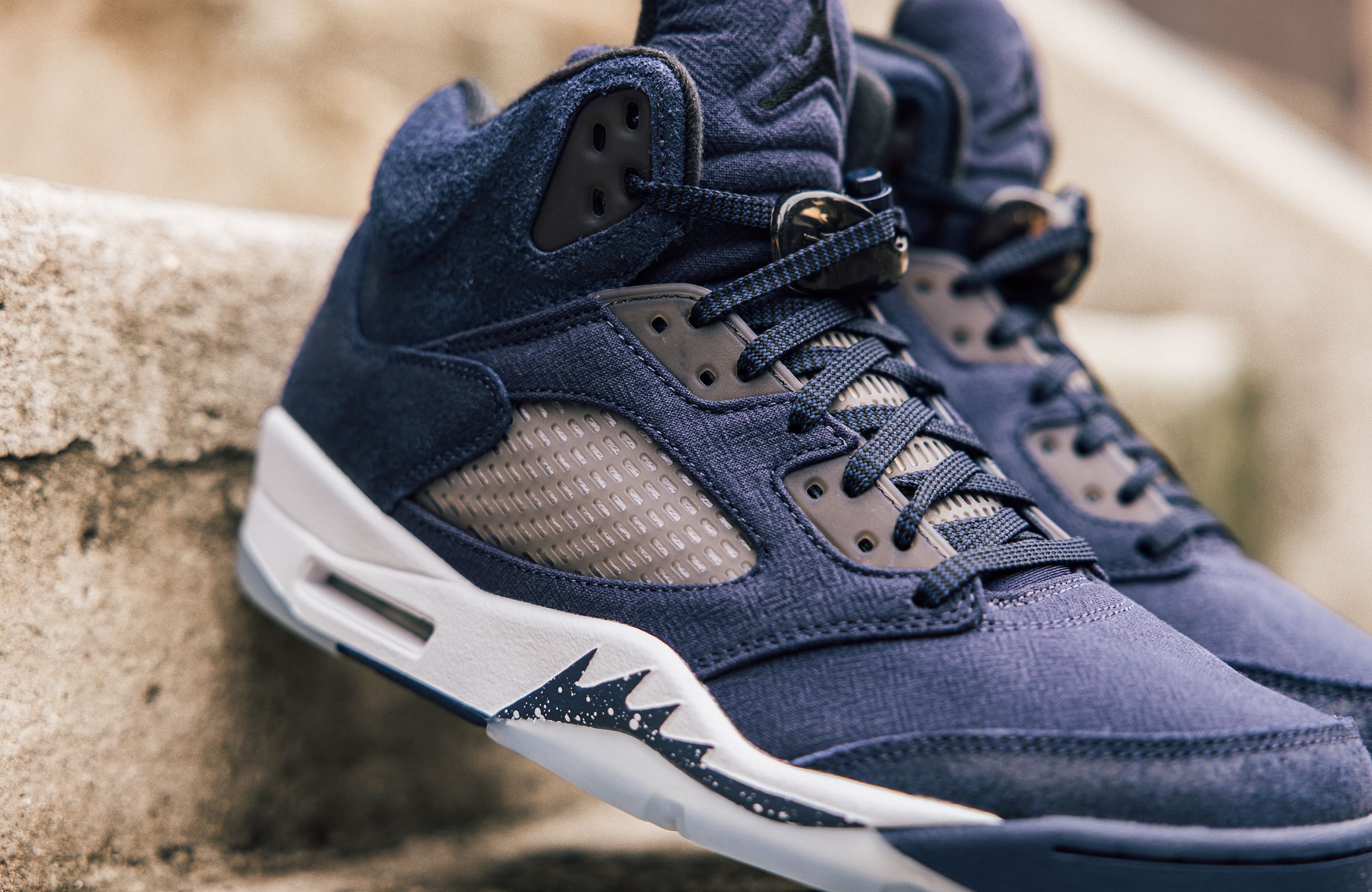 Jordan 5 retro midnight navy - 靴