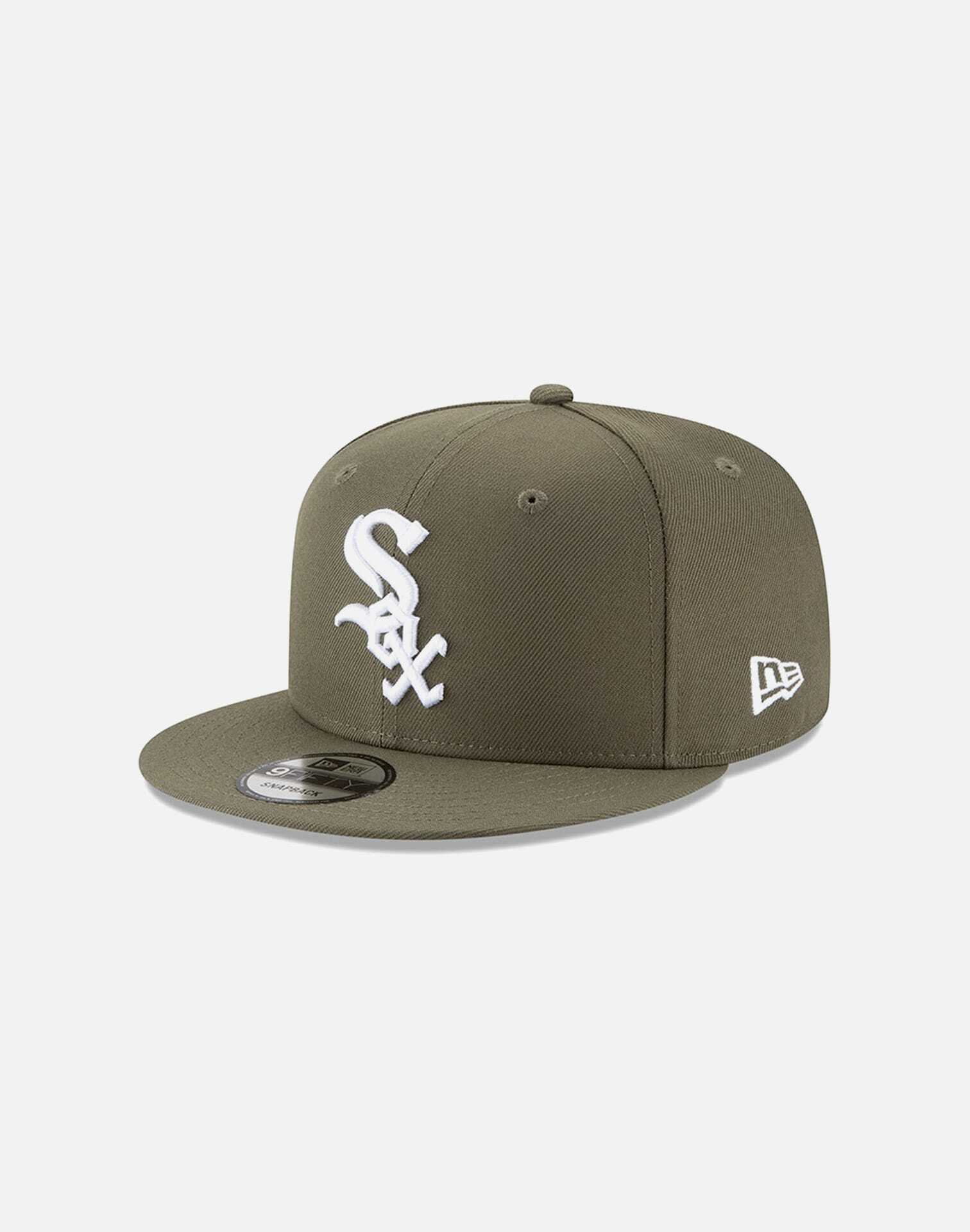 olive green white sox hat