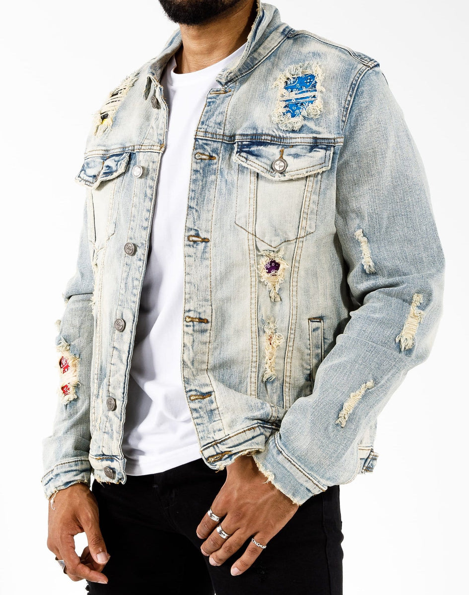 United Cotes Multi-Bandana Jean Jacket – DTLR