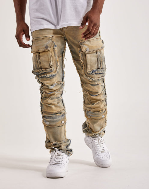 Distorted Damier Denim Pants - Men - Ready-to-Wear