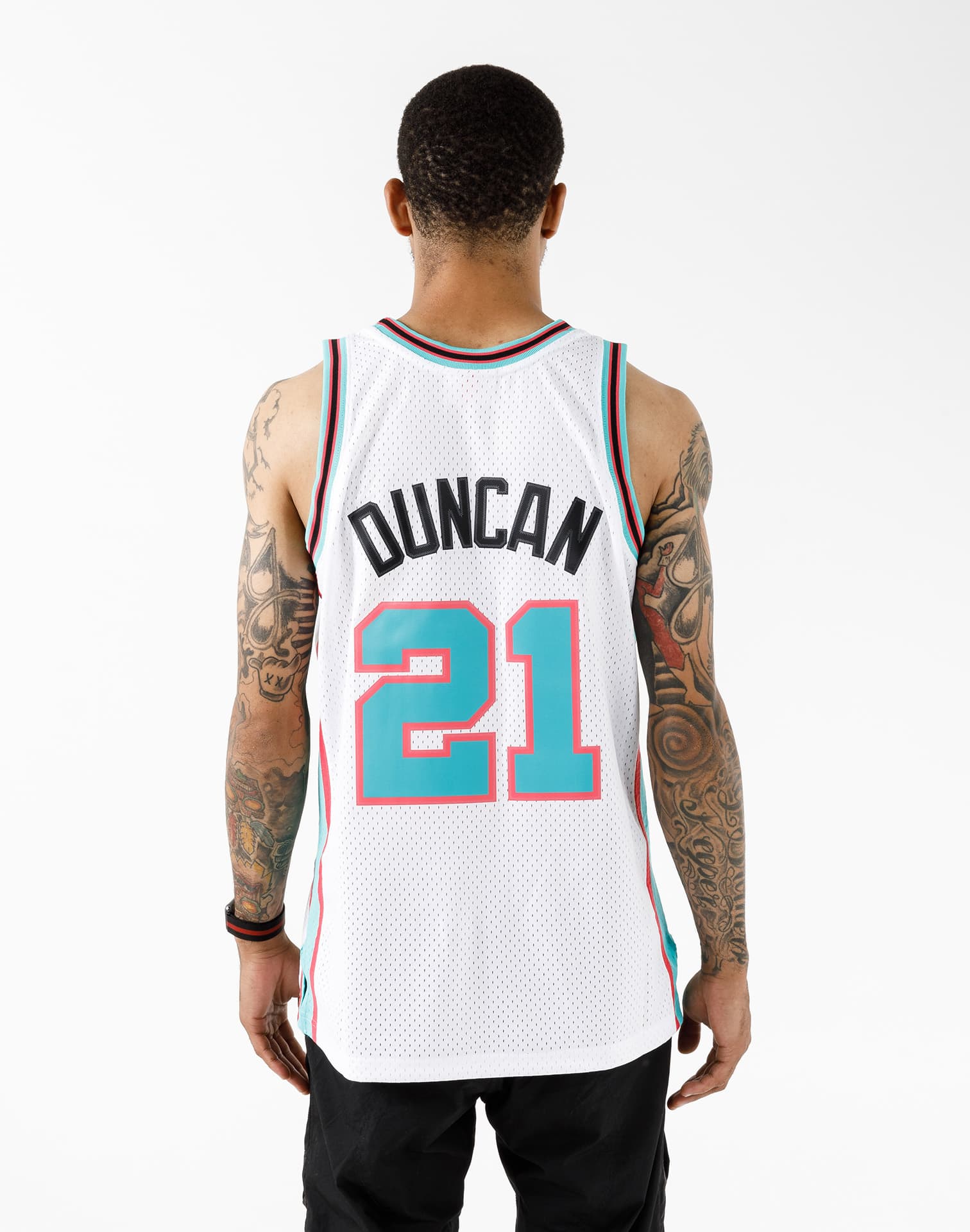 NBA SAN ANTONIO SPURS TIM DUNCAN 98-99 RELOAD SWINGMAN JERSEY – DTLR