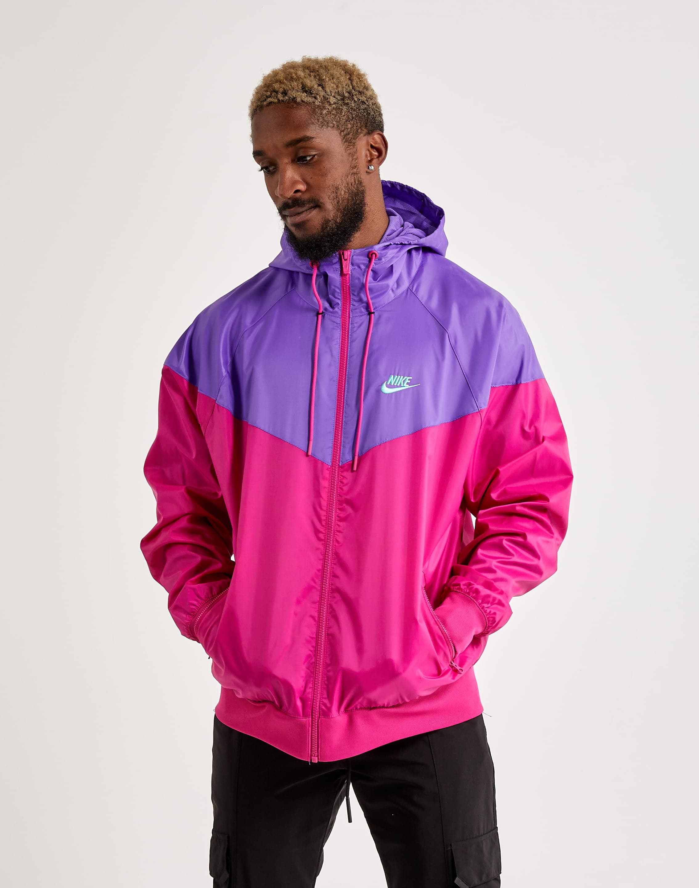 nike pink windrunner jacket