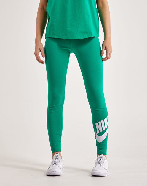 NIKE W NP DF MR TGHT AOP, Military green Women's Leggings