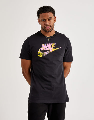  Nike Men Futura Sportswear Logo T-Shirt (Small, Black