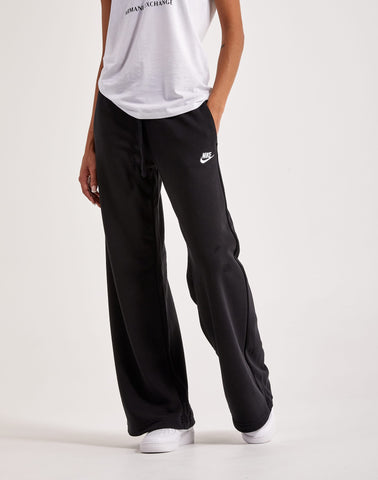 Nike Activewear | Club Wide Leg Track Pants Black/White - Womens ⋆  Drzubedatumbi
