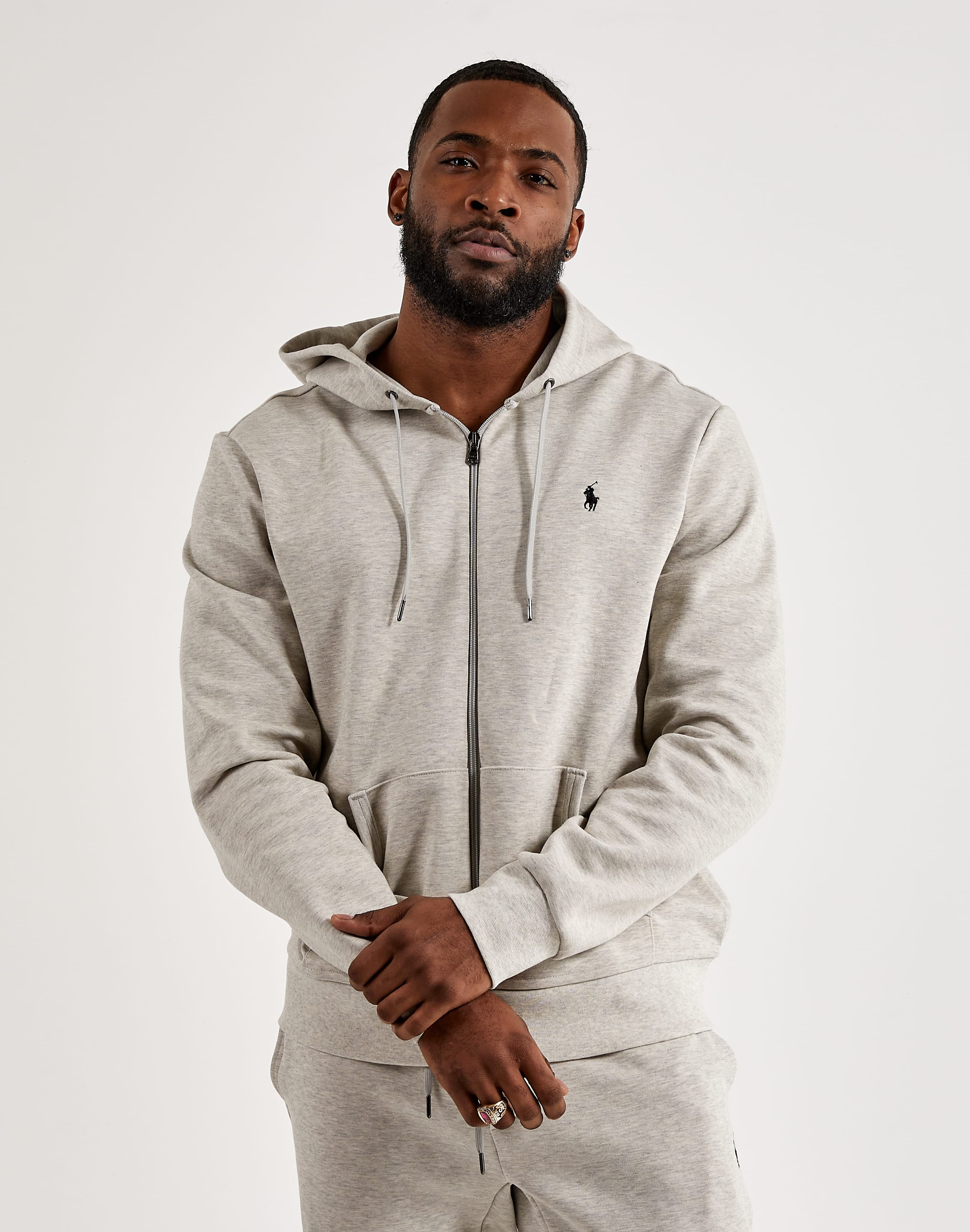 Polo Ralph Lauren Double-Knit Full-Zip Hoodie – DTLR