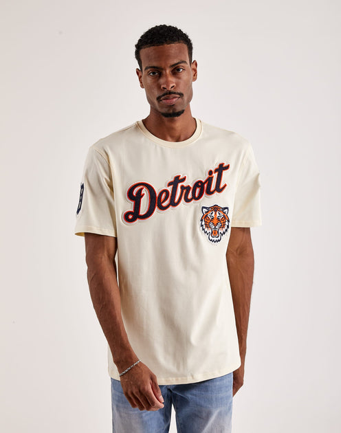 Men's Pro Standard White Detroit Tigers Red & Blue T-Shirt Size: Small