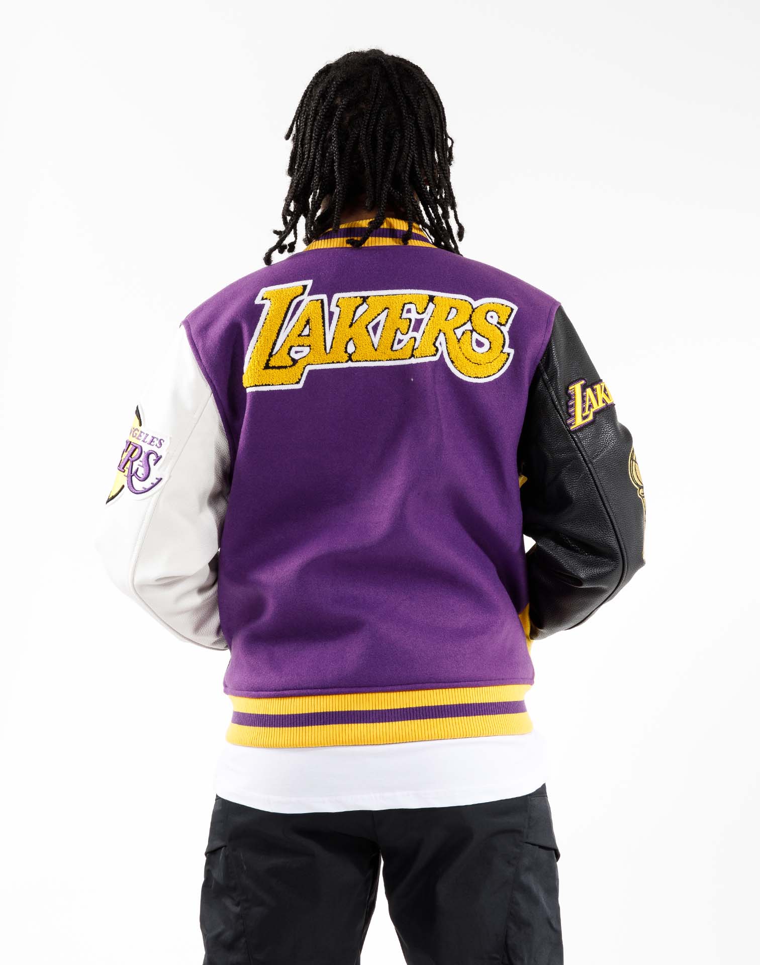 Los Angeles Lakers Loyalty Varsity Jacket - Purple