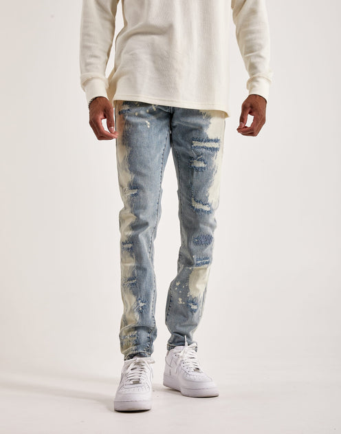 Distorted Damier Denim Pants - Men - Ready-to-Wear