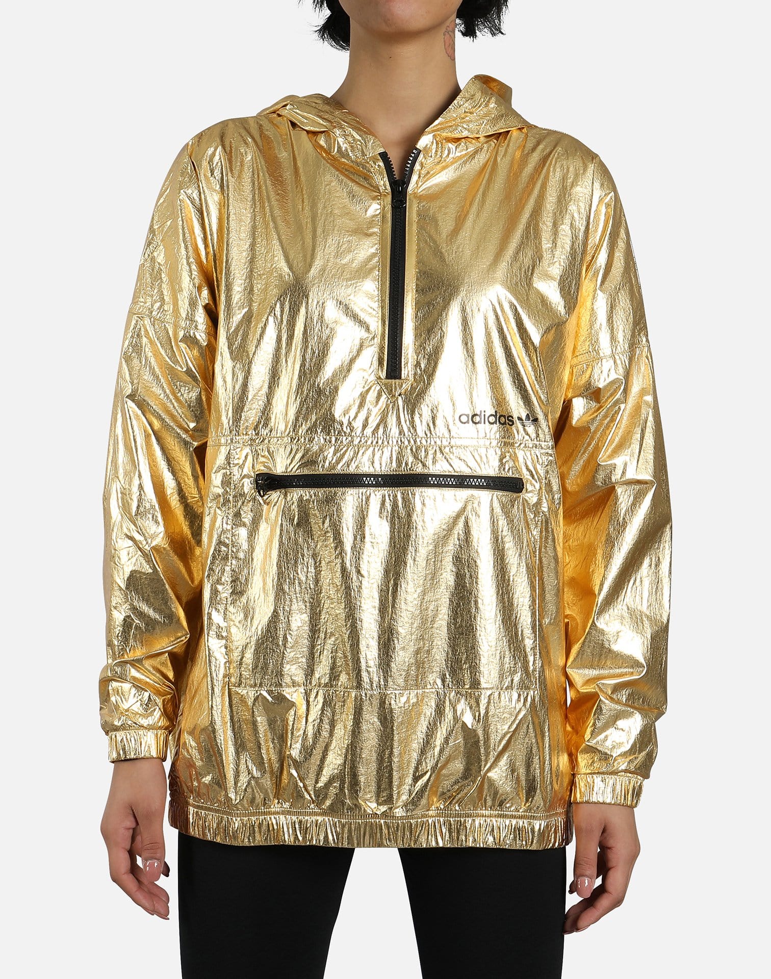 adidas gold windbreaker