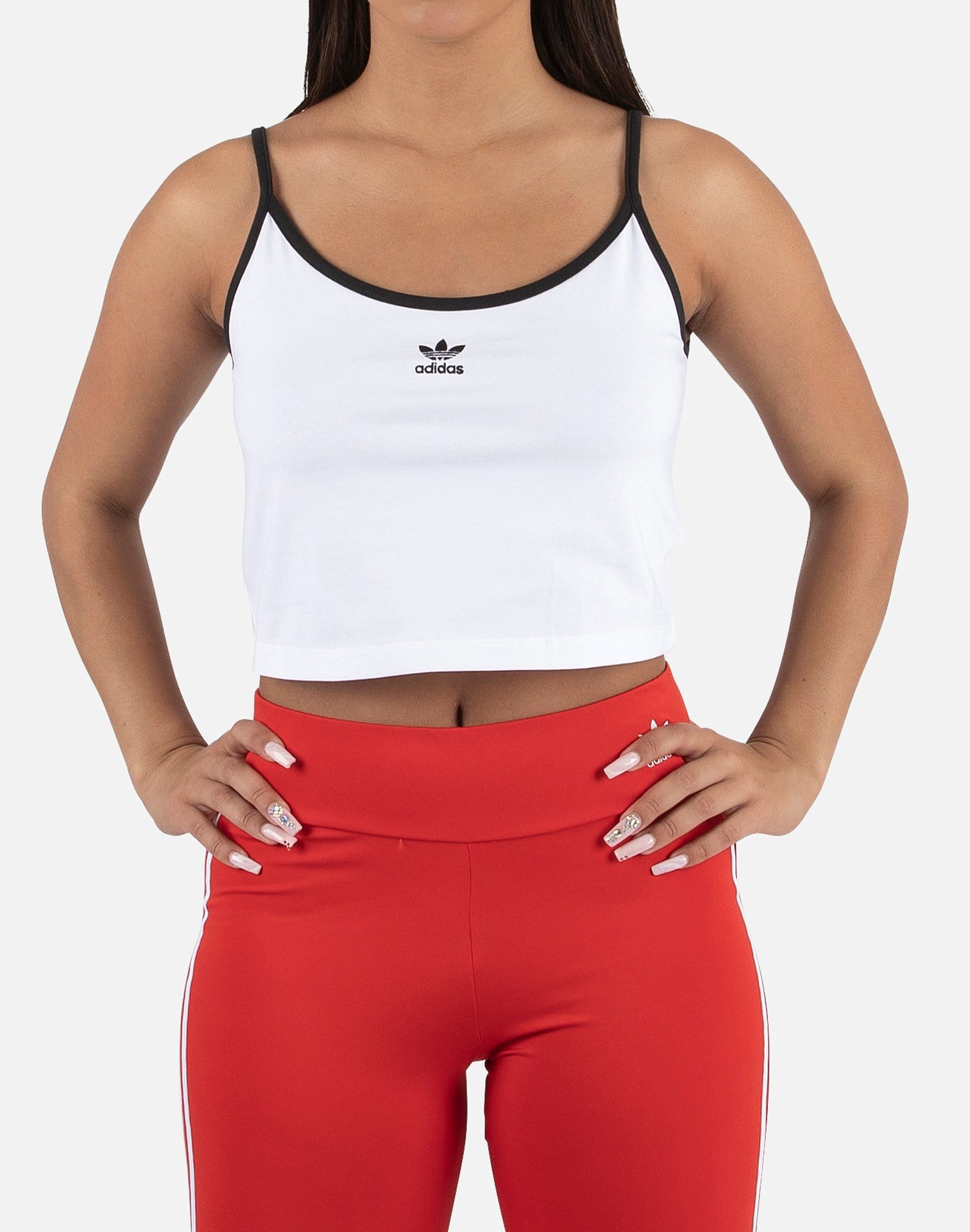 nike spaghetti strap crop top