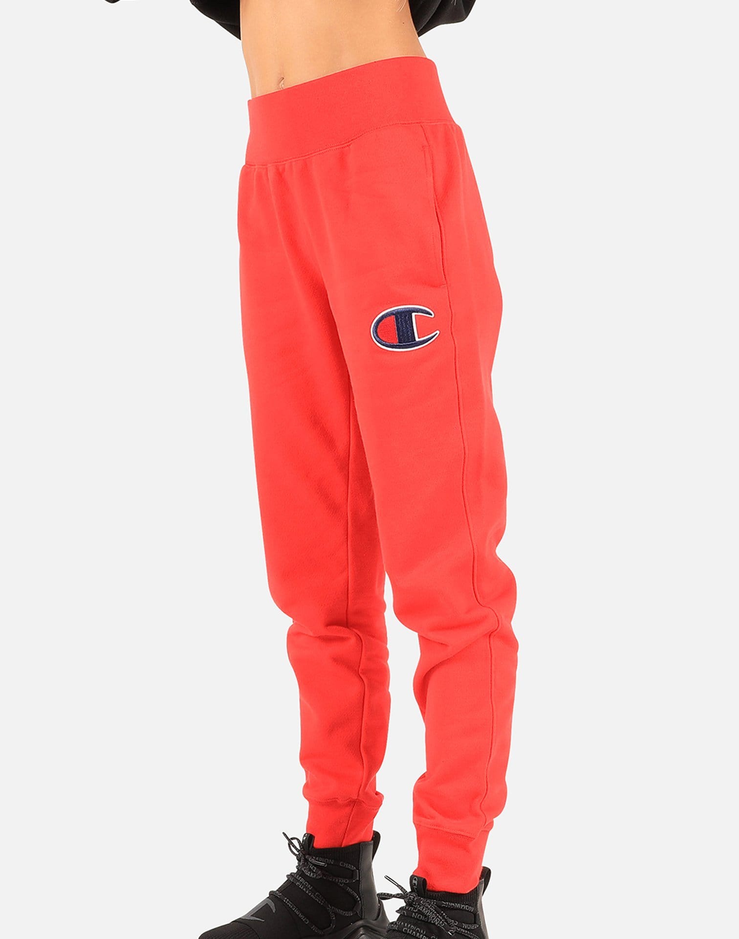champion joggers womens red