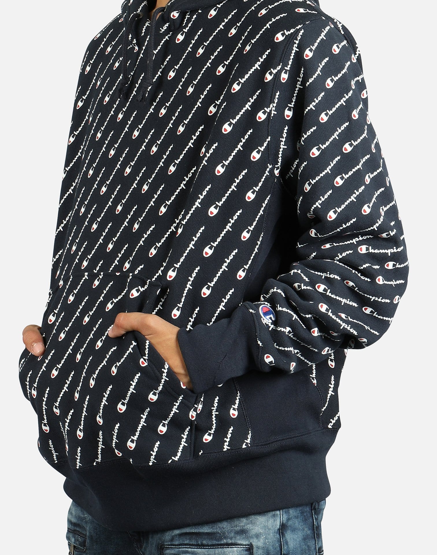 champion reverse weave aop pullover hoodie