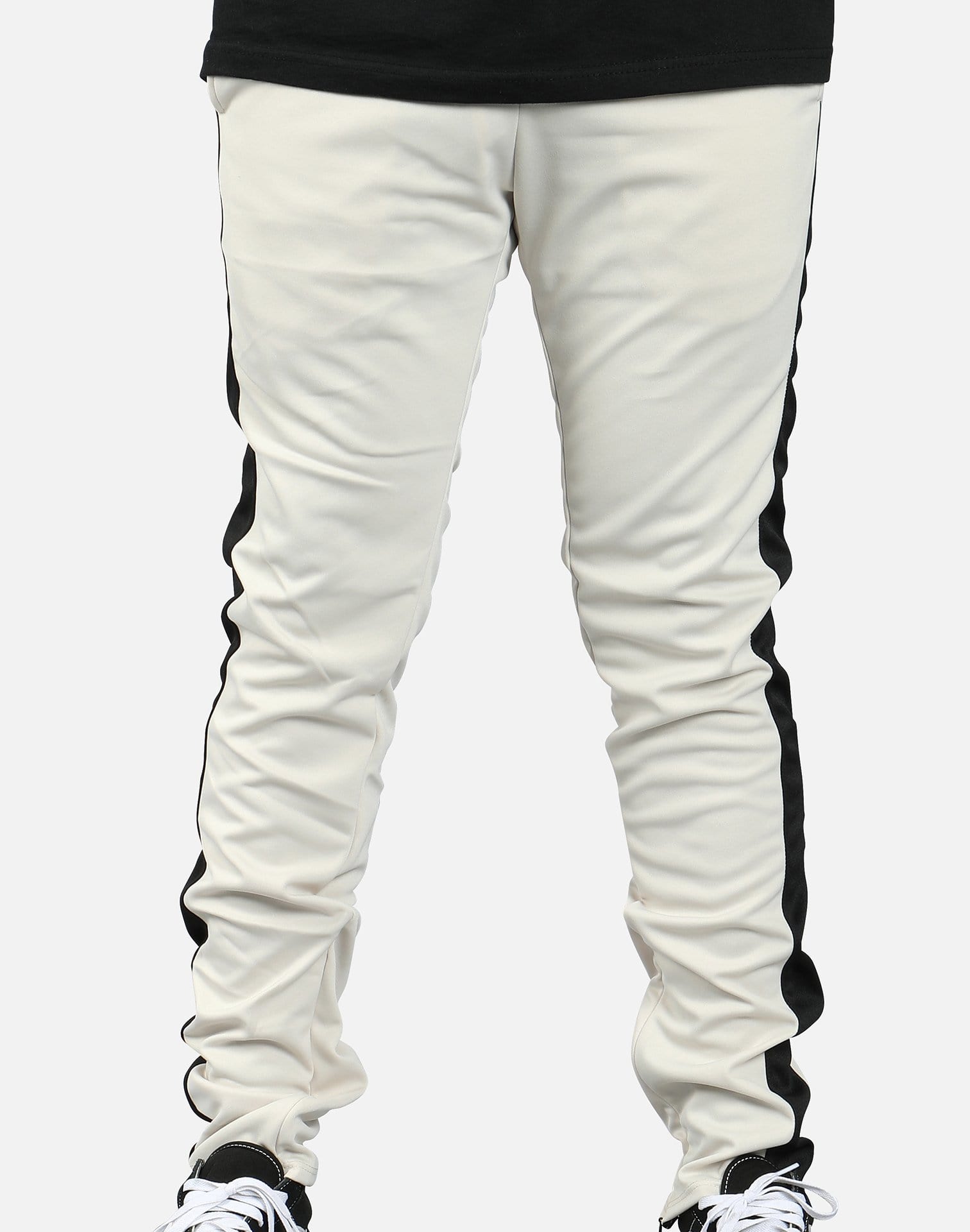 epitome side stripe track pants