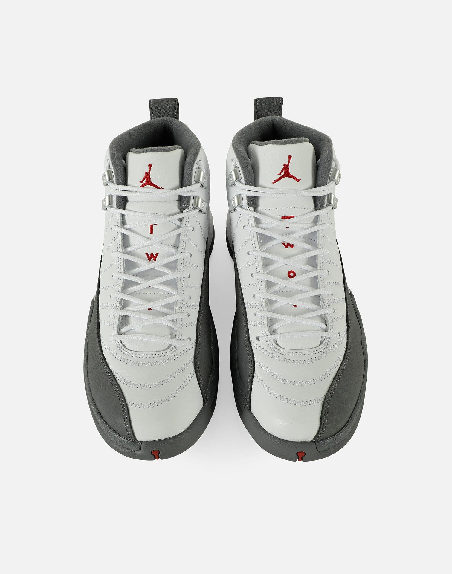 air jordan retro 12 grey and white