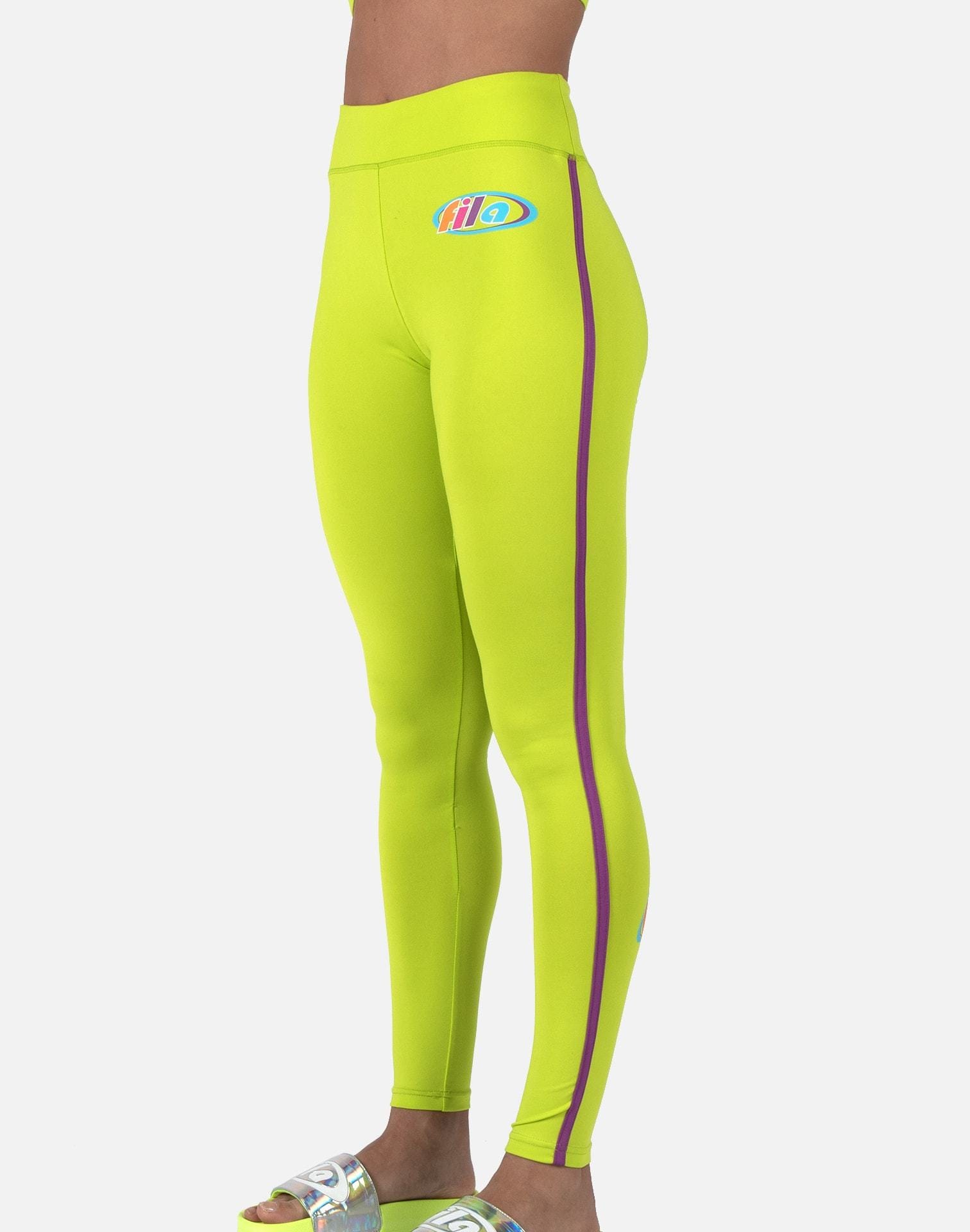 yellow fila leggings