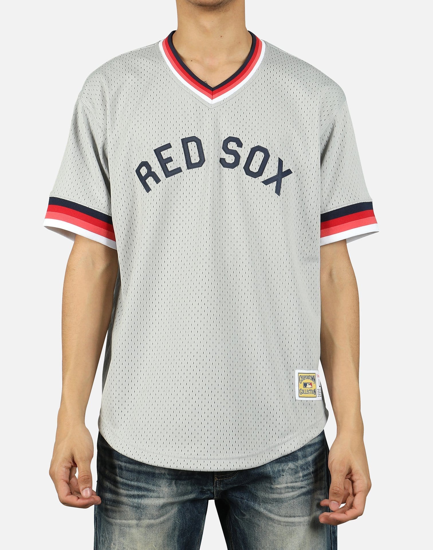 boston red sox grey jersey