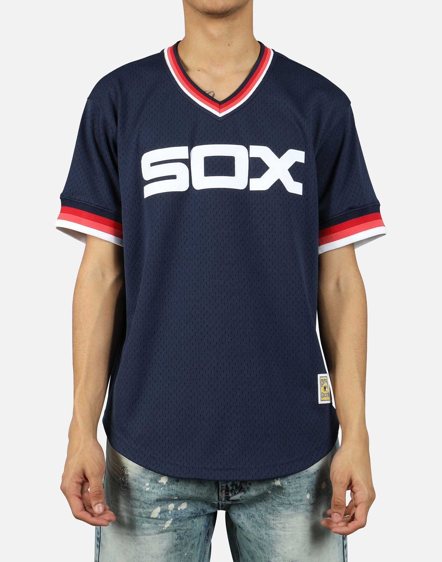 mitchell and ness white sox jersey