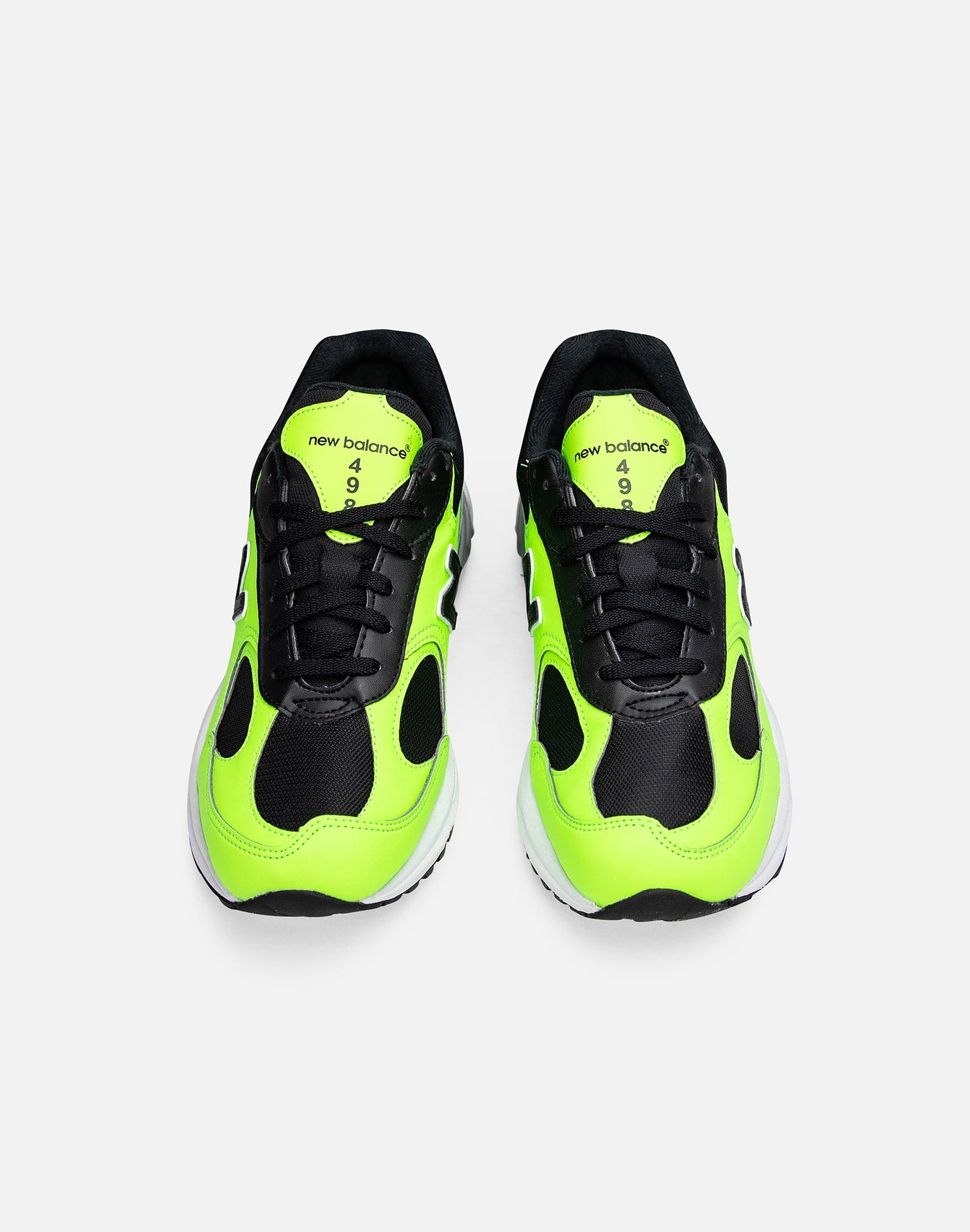 black and lime green new balance