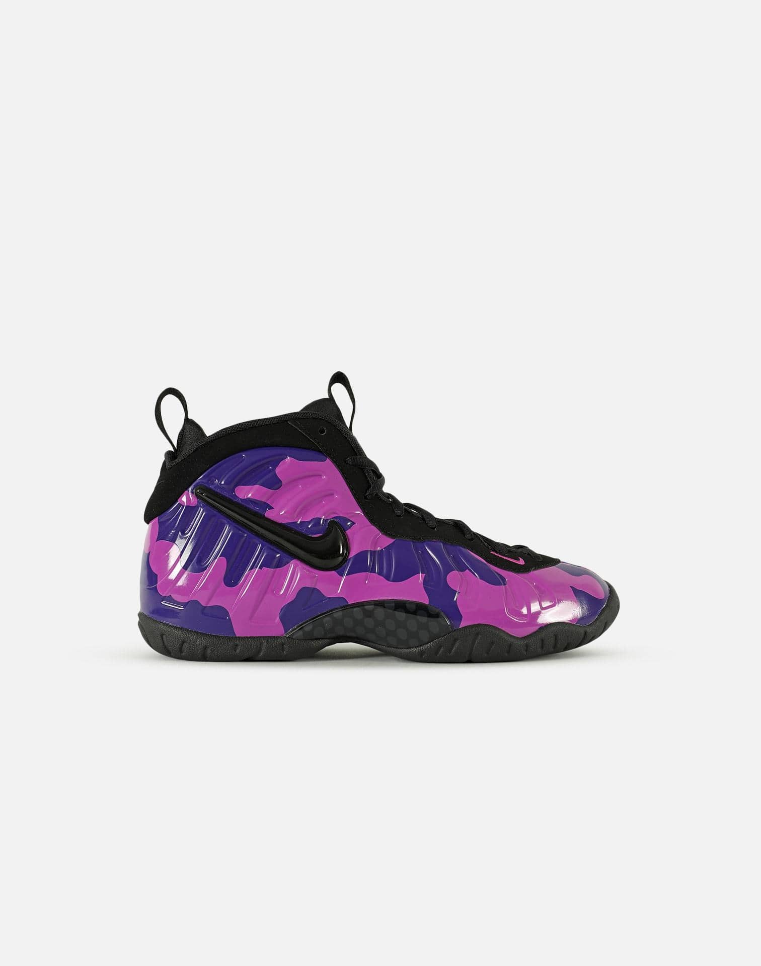 nike little posite purple camo