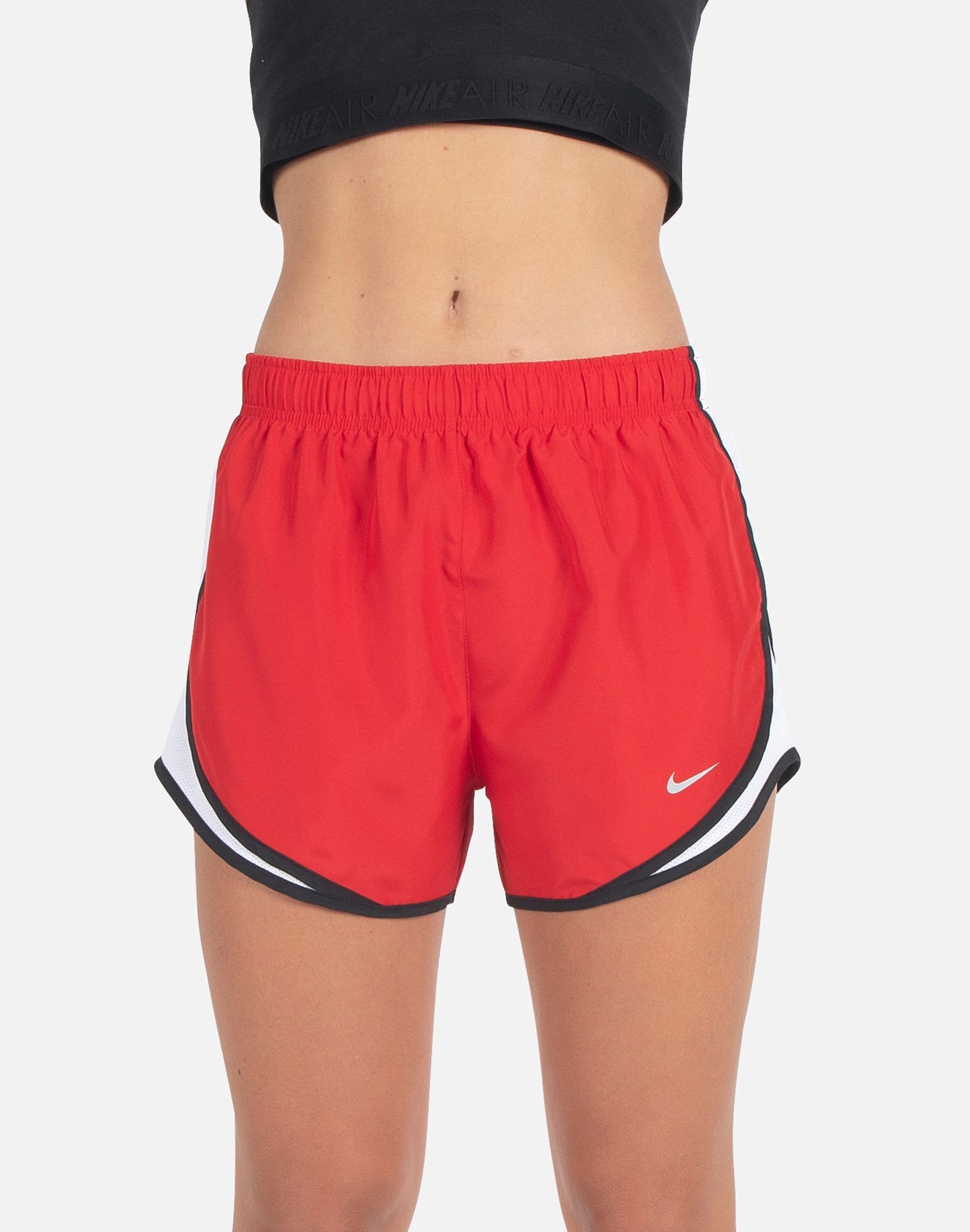 red nike running shorts womens