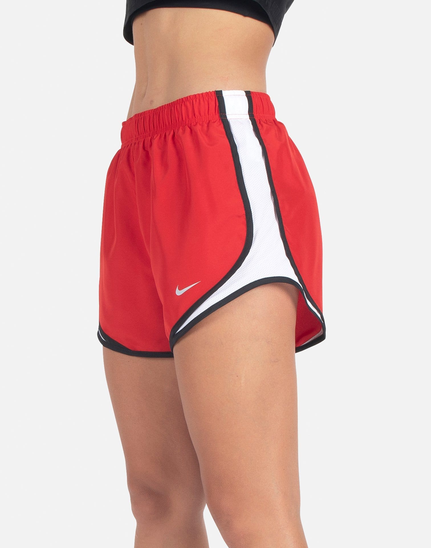 red nike running shorts womens