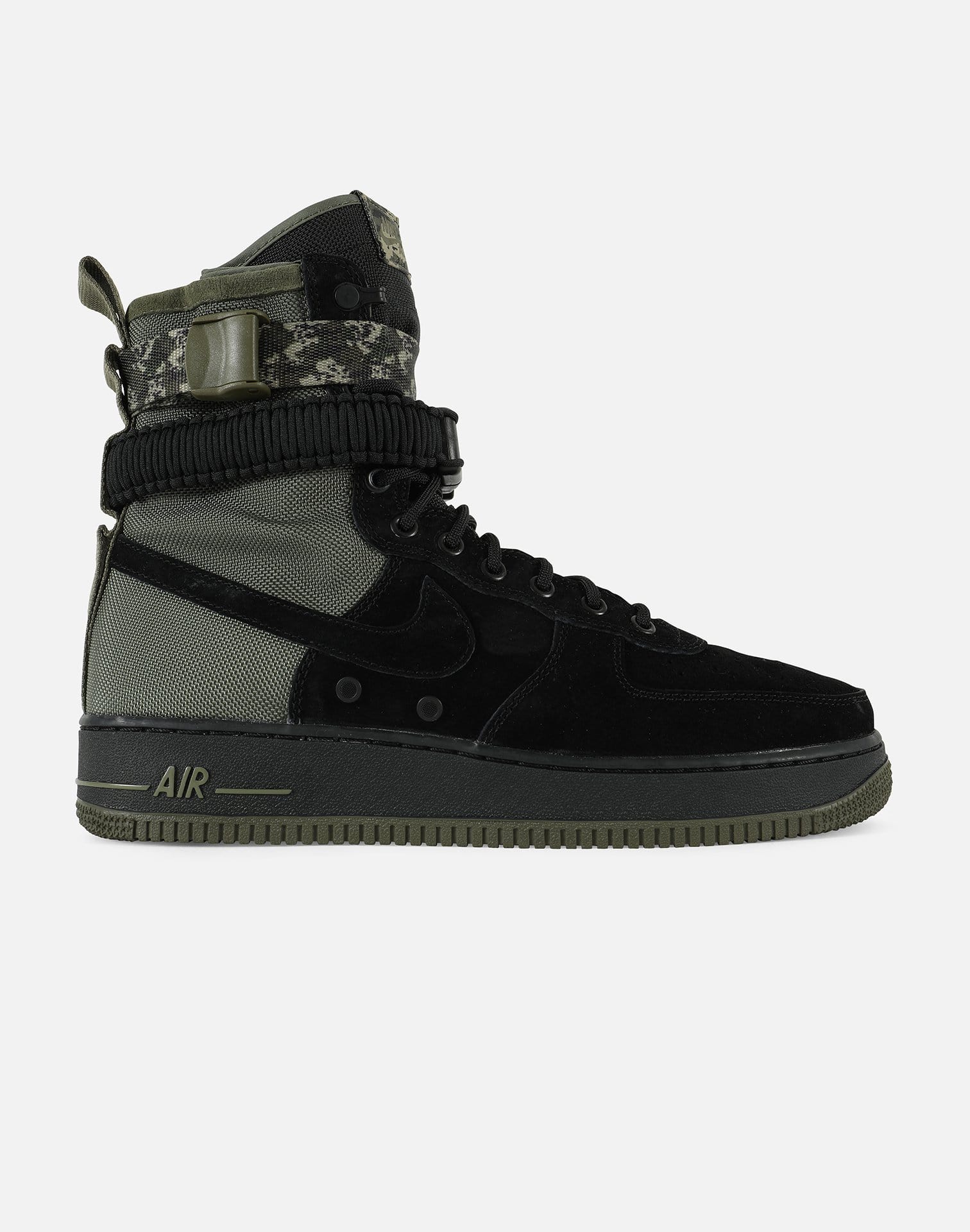 nike men's sf air force 1 high black boot