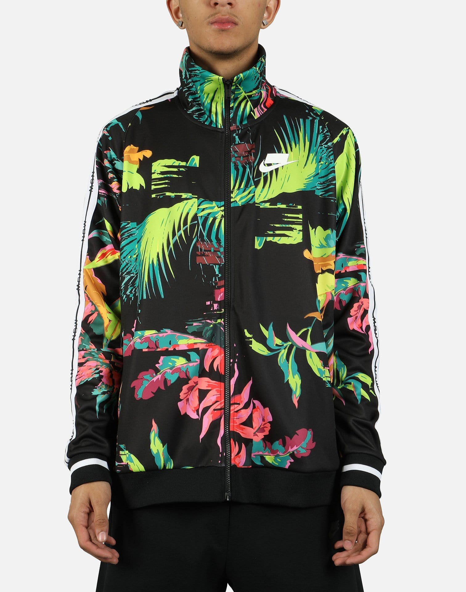 mens floral track jacket