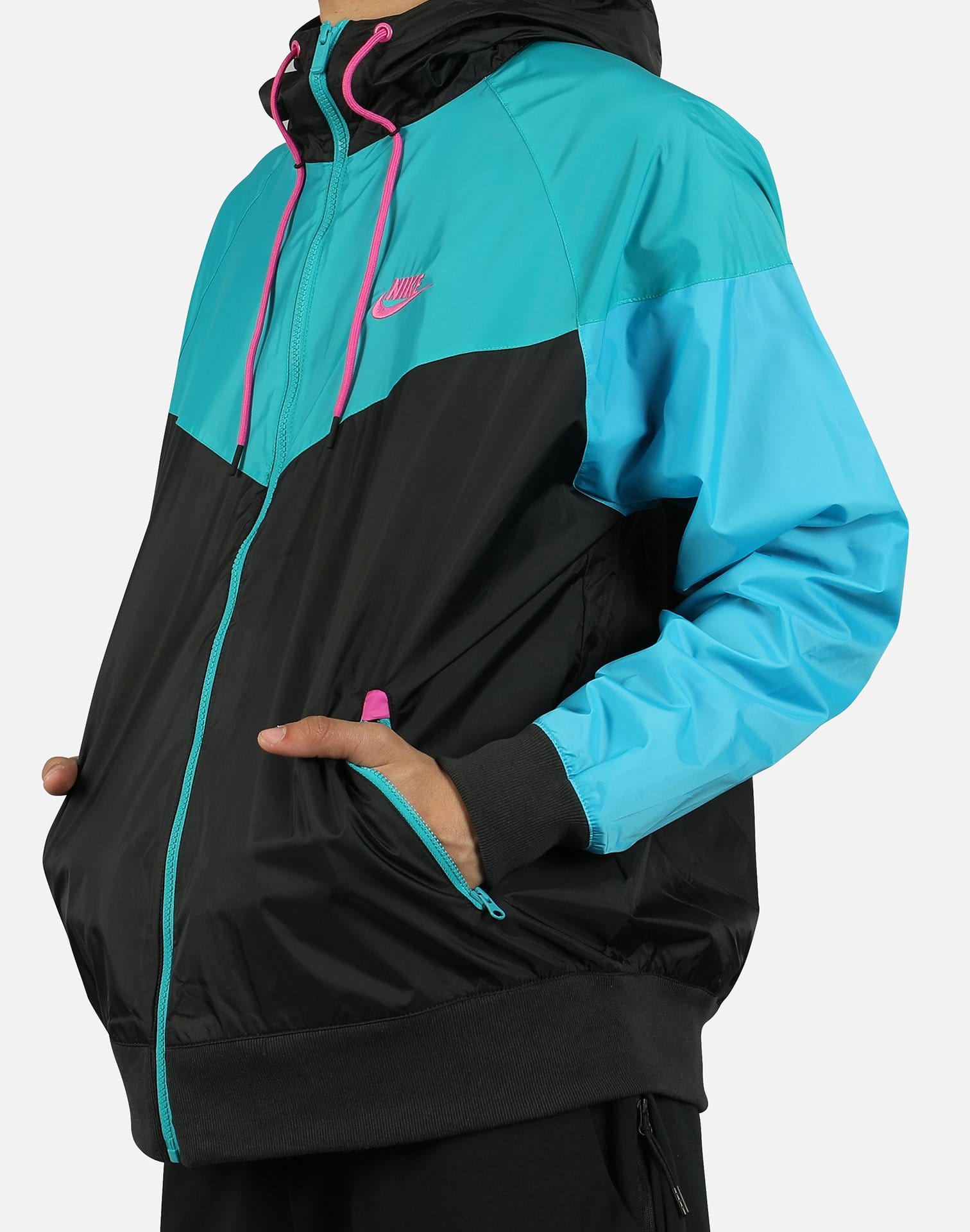 nike windrunner jacket teal