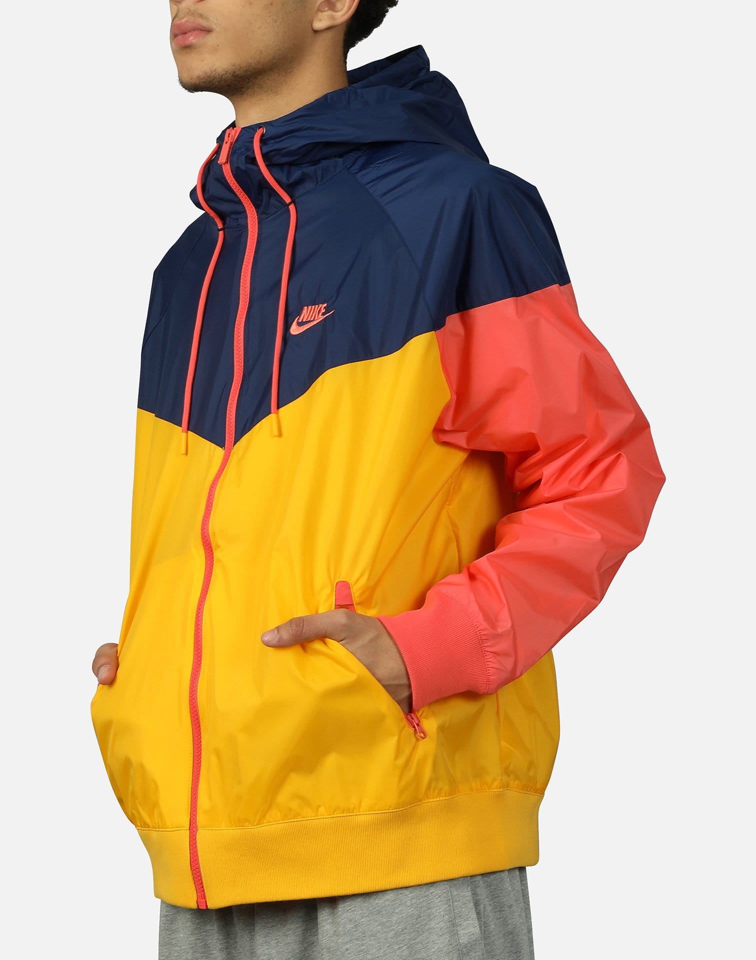 nike pink and yellow windbreaker