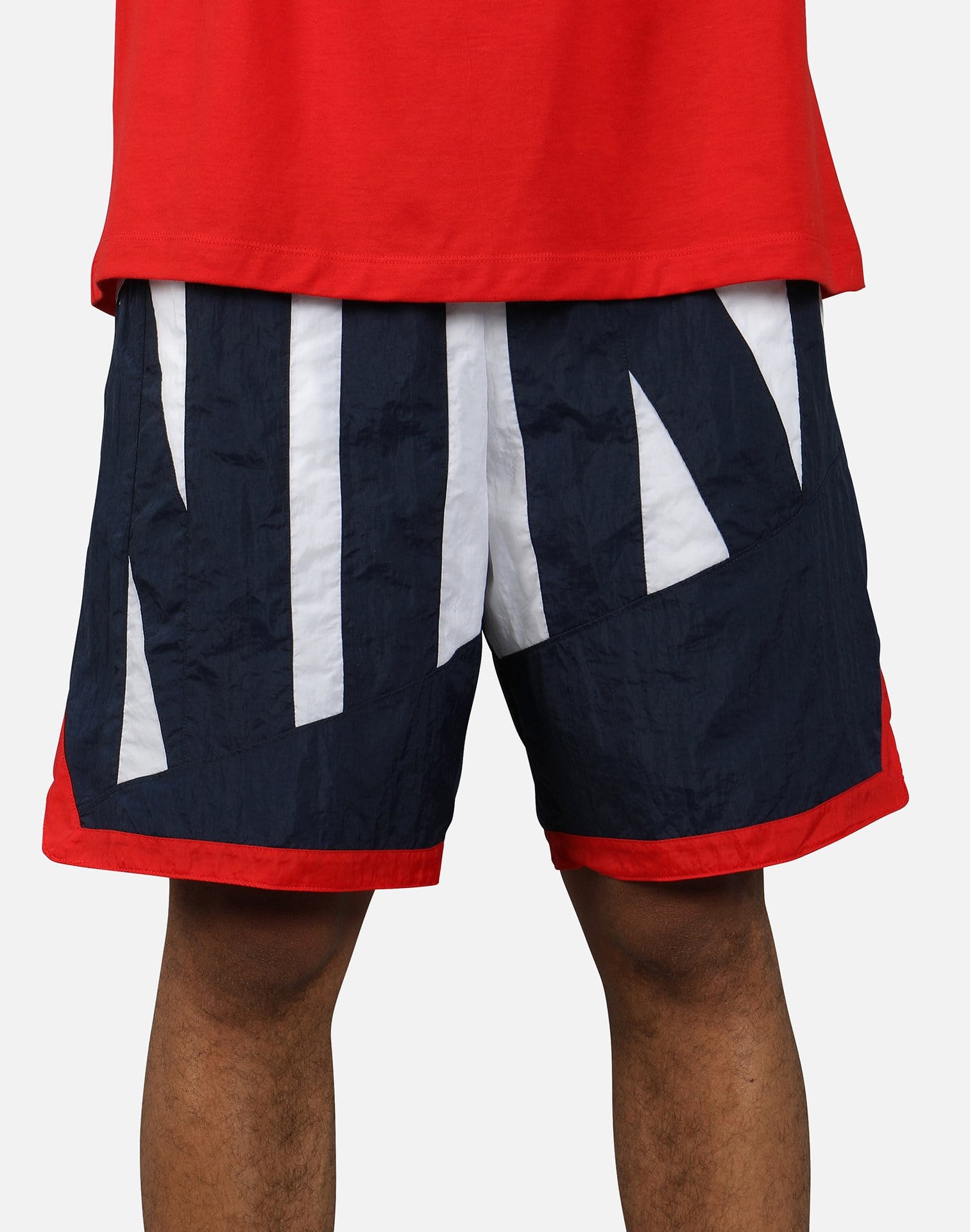 nike throwback shorts red