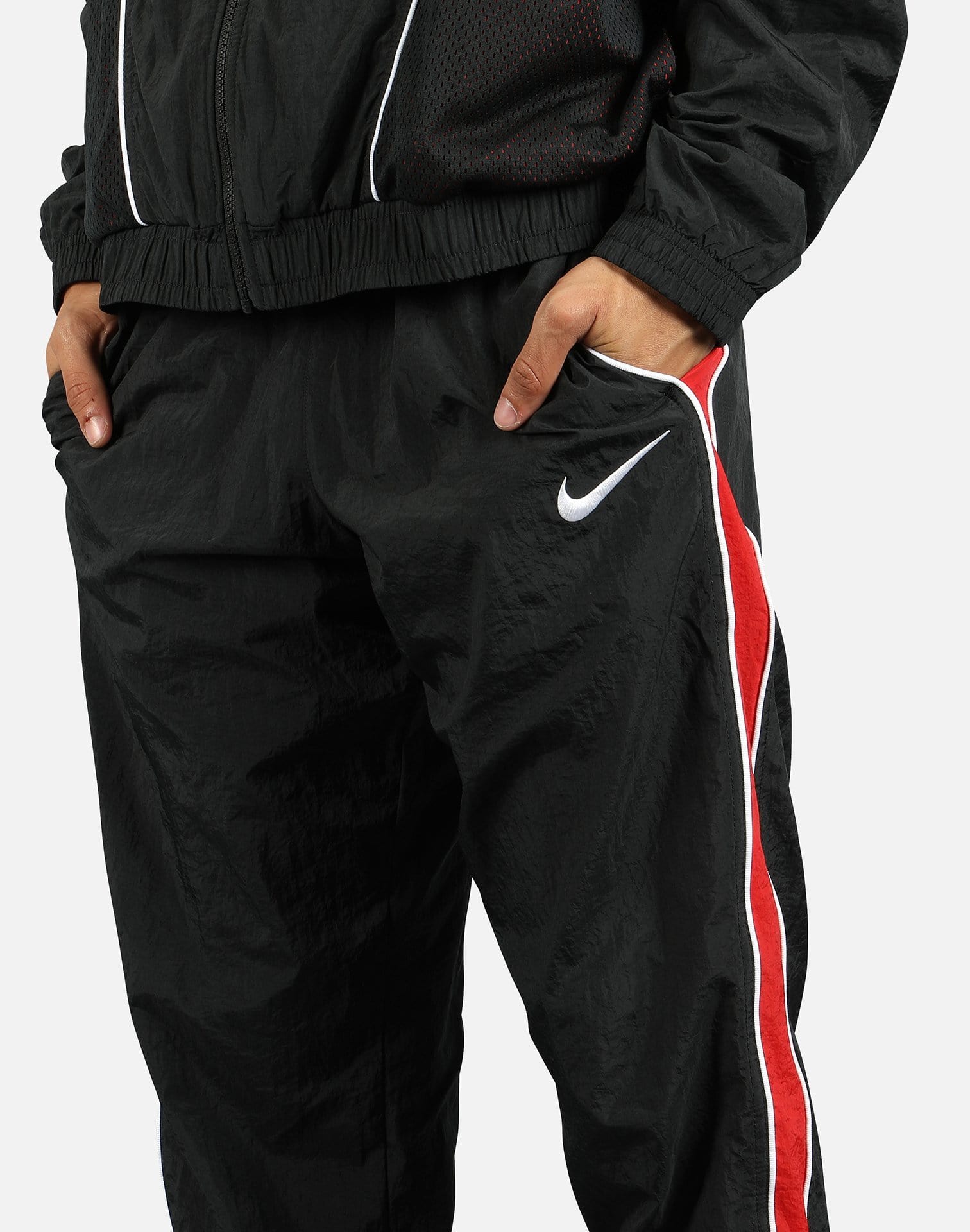 nike throwback men's woven tracksuit basketball pants