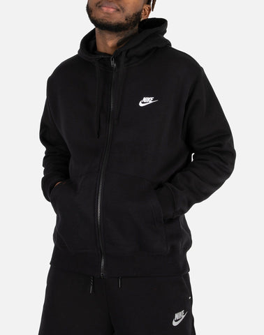 Men's Nike Sportswear Club Fleece Pullover Hoodie in Black, Size: Large | FQ6155-011