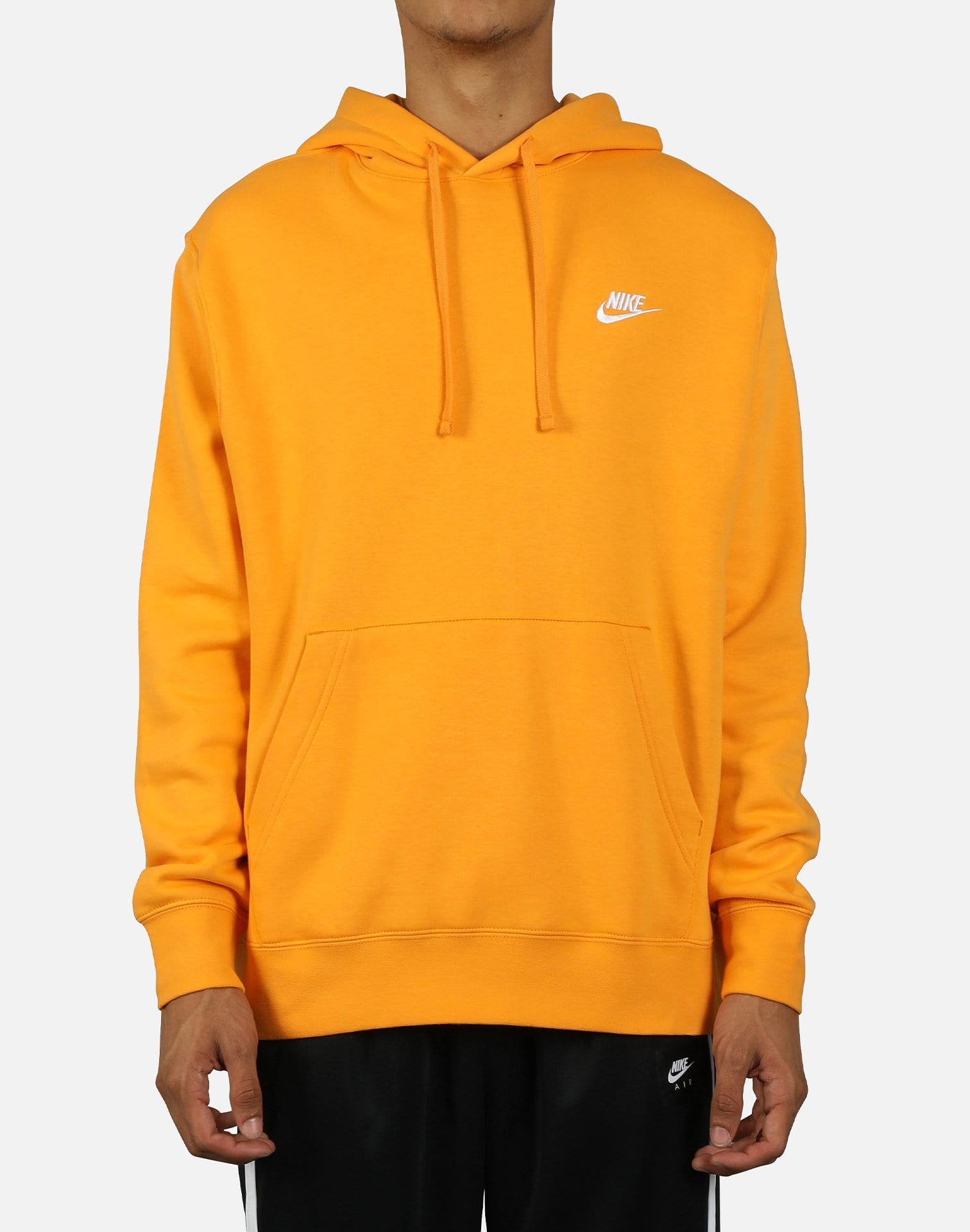 nike club hoodie orange