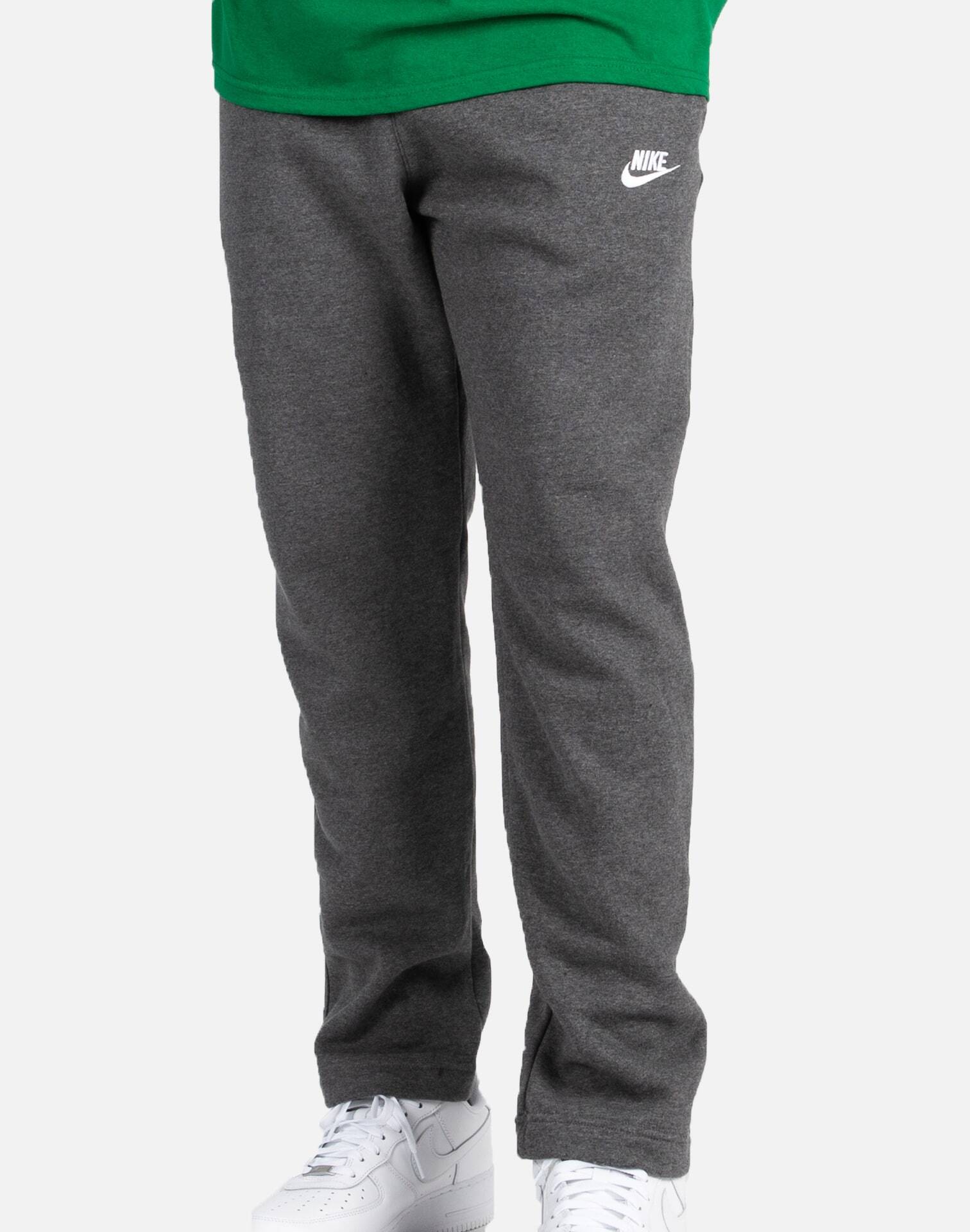 grey nike sweatpants open hem