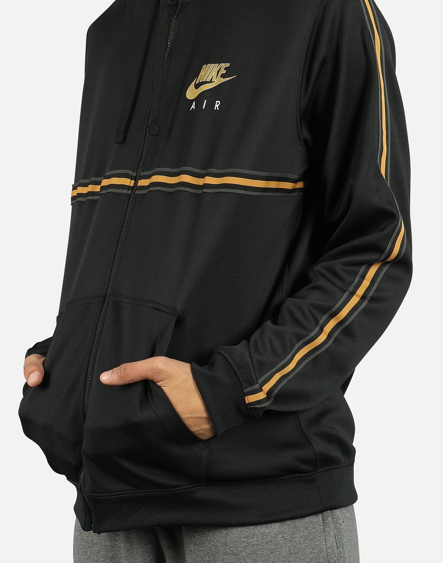 nike metallic full zip hoodie