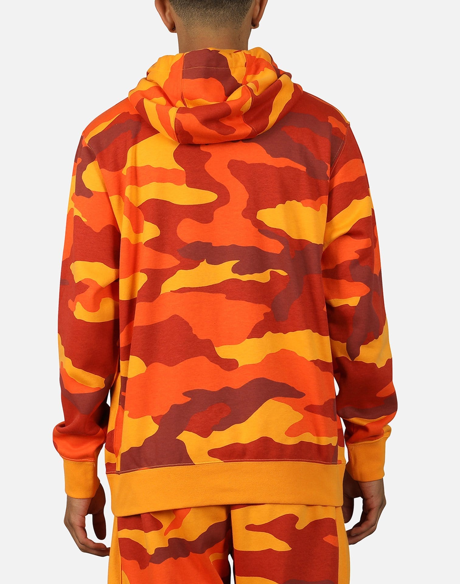 nike sportswear club fleece hoodie orange