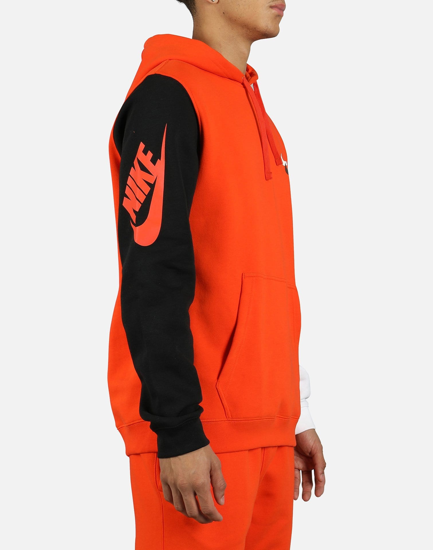 mens nike orange hoodie