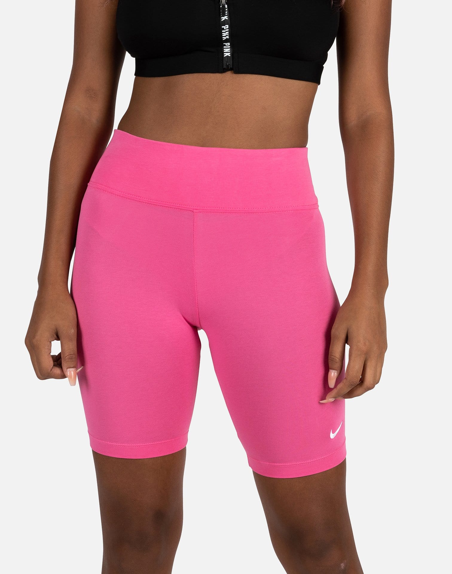 nike leg a see bike shorts pink