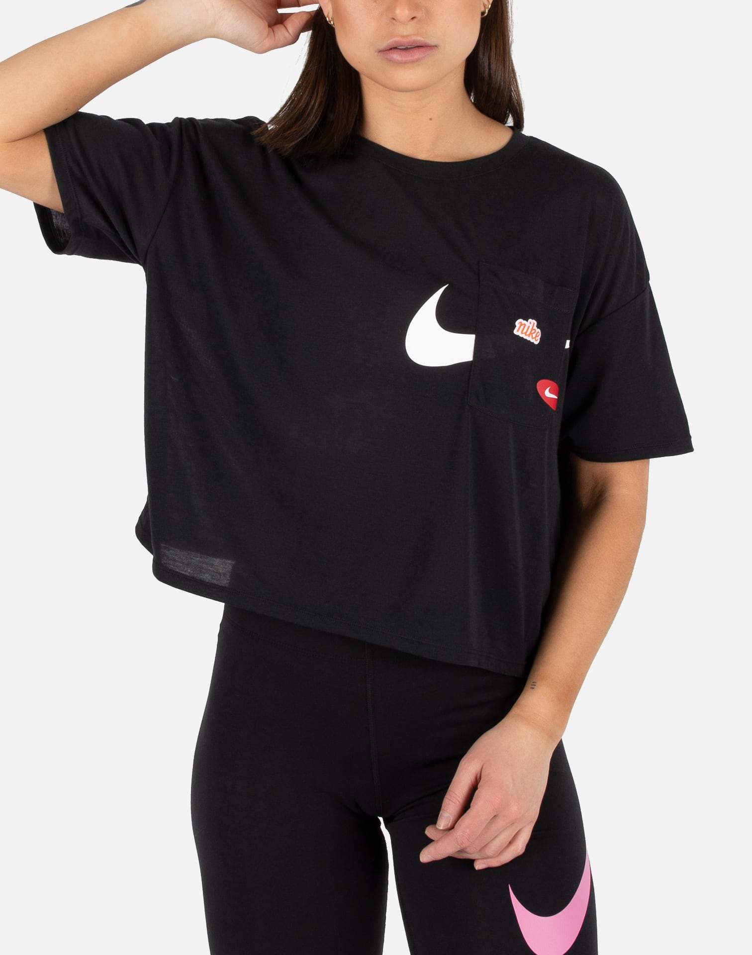 nike icon clash crop top