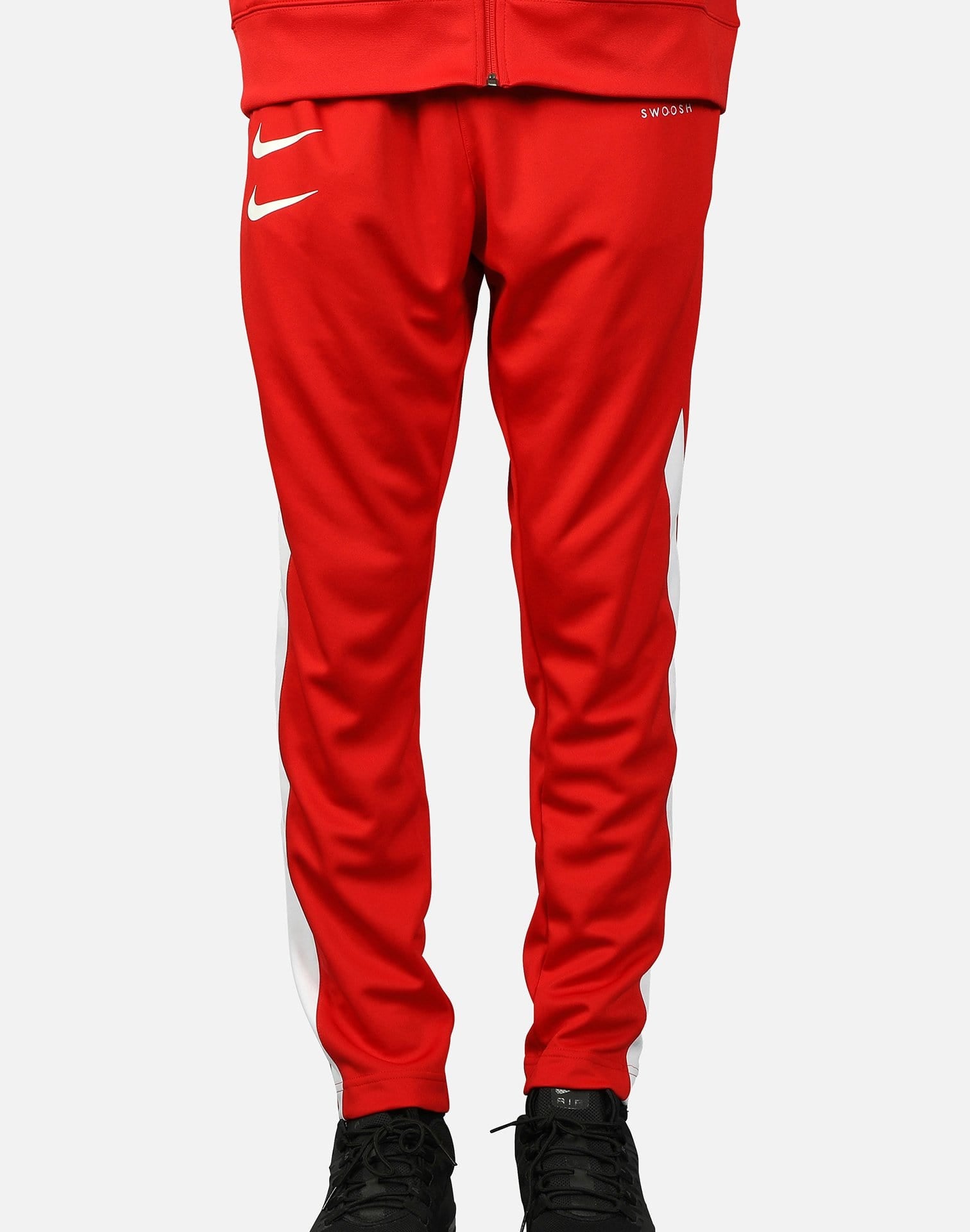 nike swoosh red pants