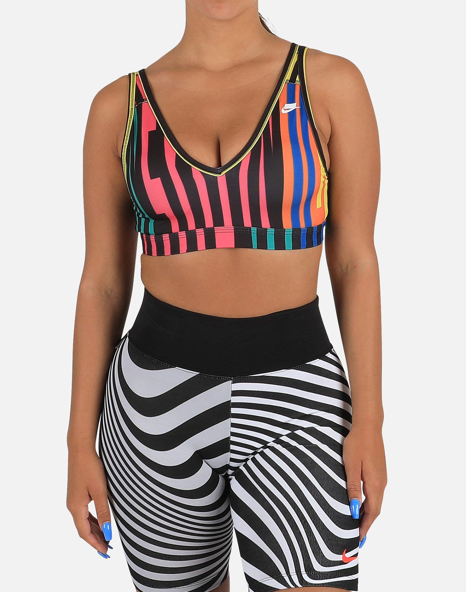 colorful nike sports bras