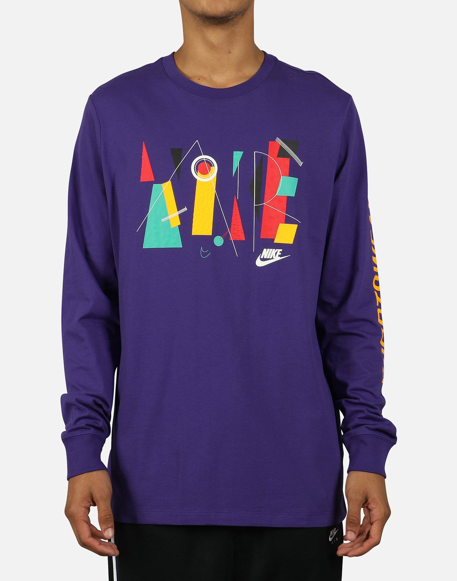 nike long sleeve purple shirt