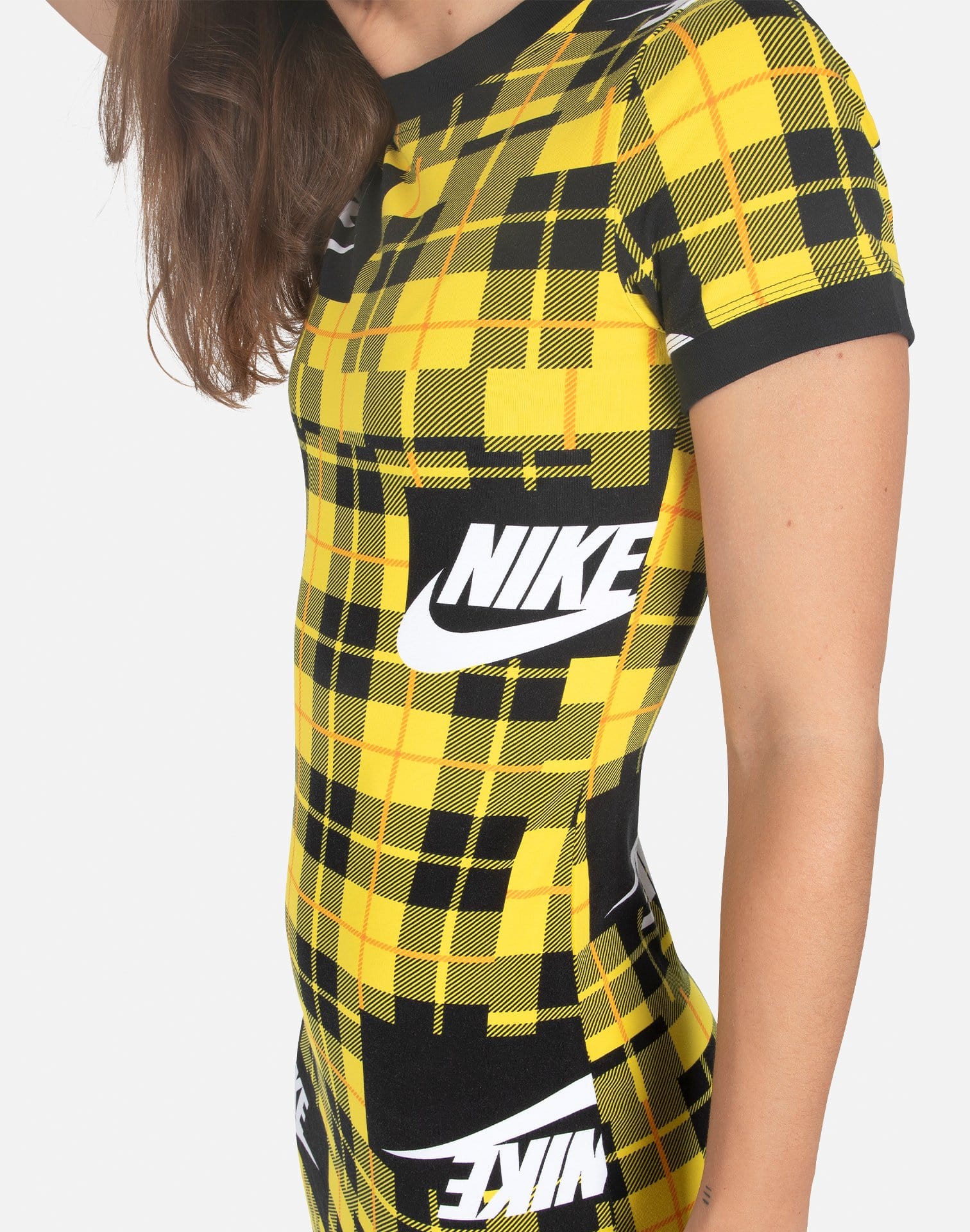 yellow plaid nike leggings