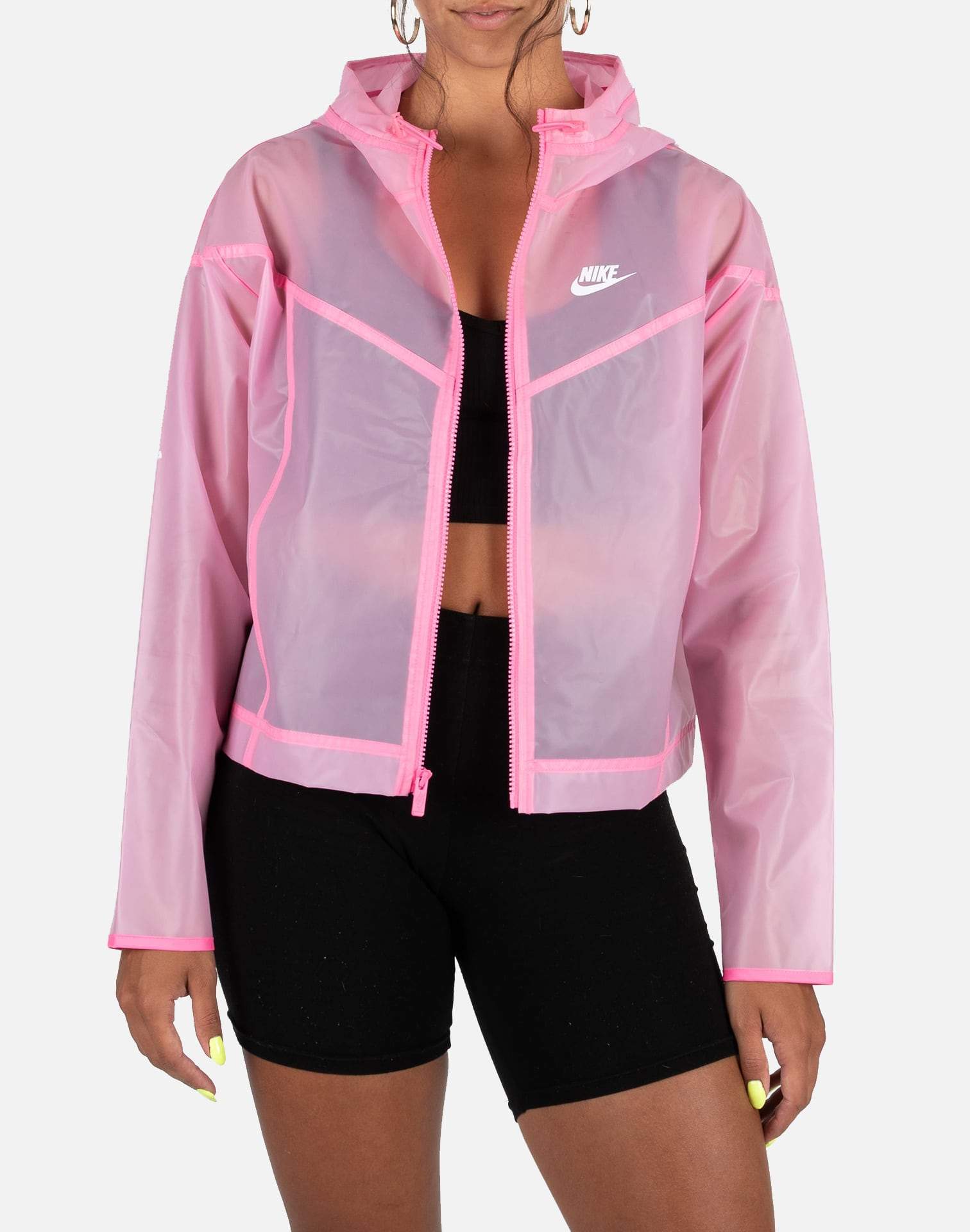 nike pink transparent