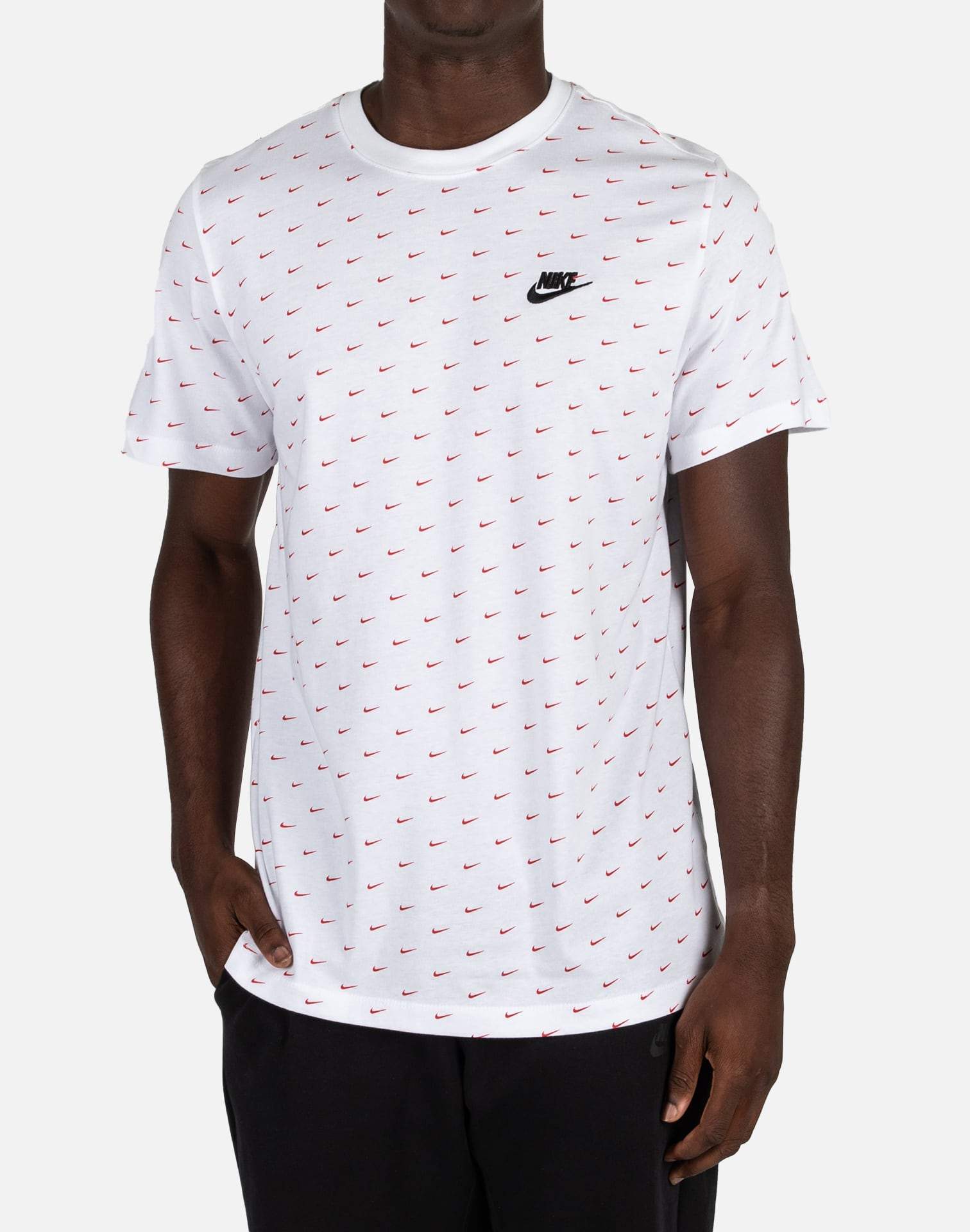 Buy > nike swoosh all over t shirt > in stock