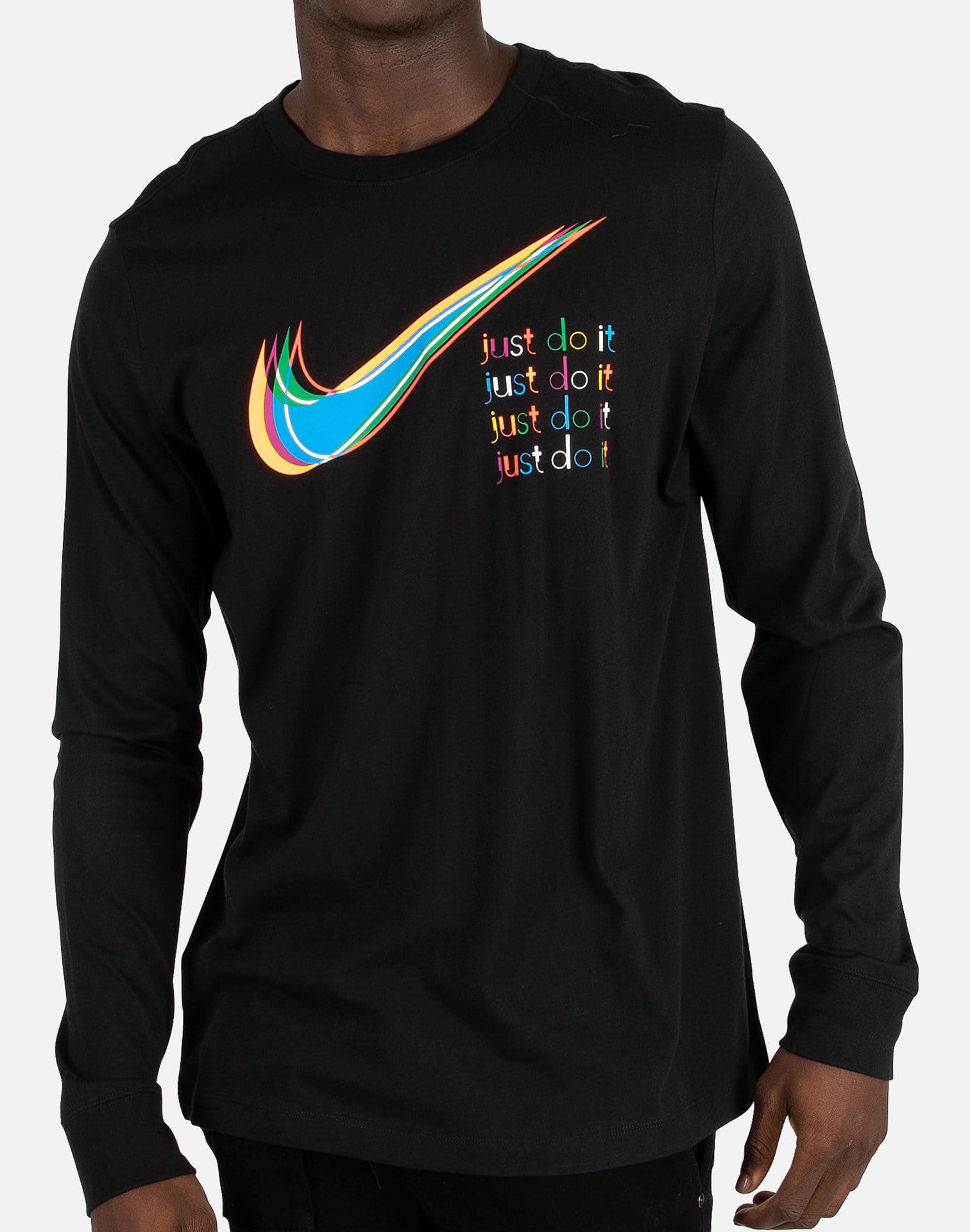 multi color nike shirt