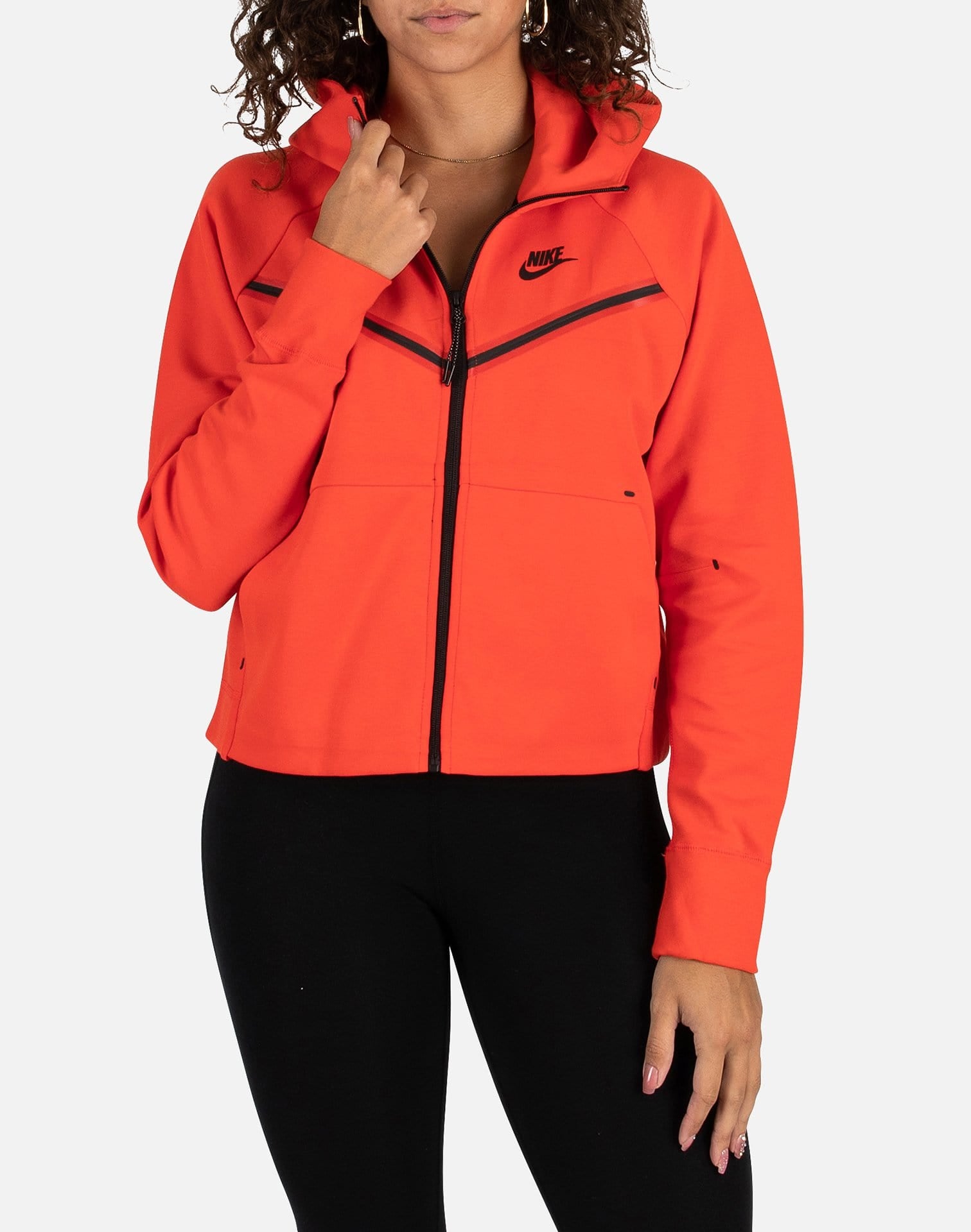 red nike tech fleece windrunner