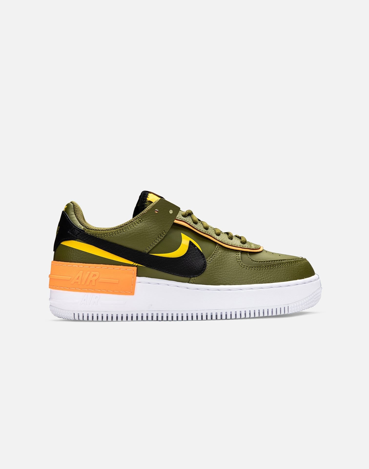 army green and orange air force 1