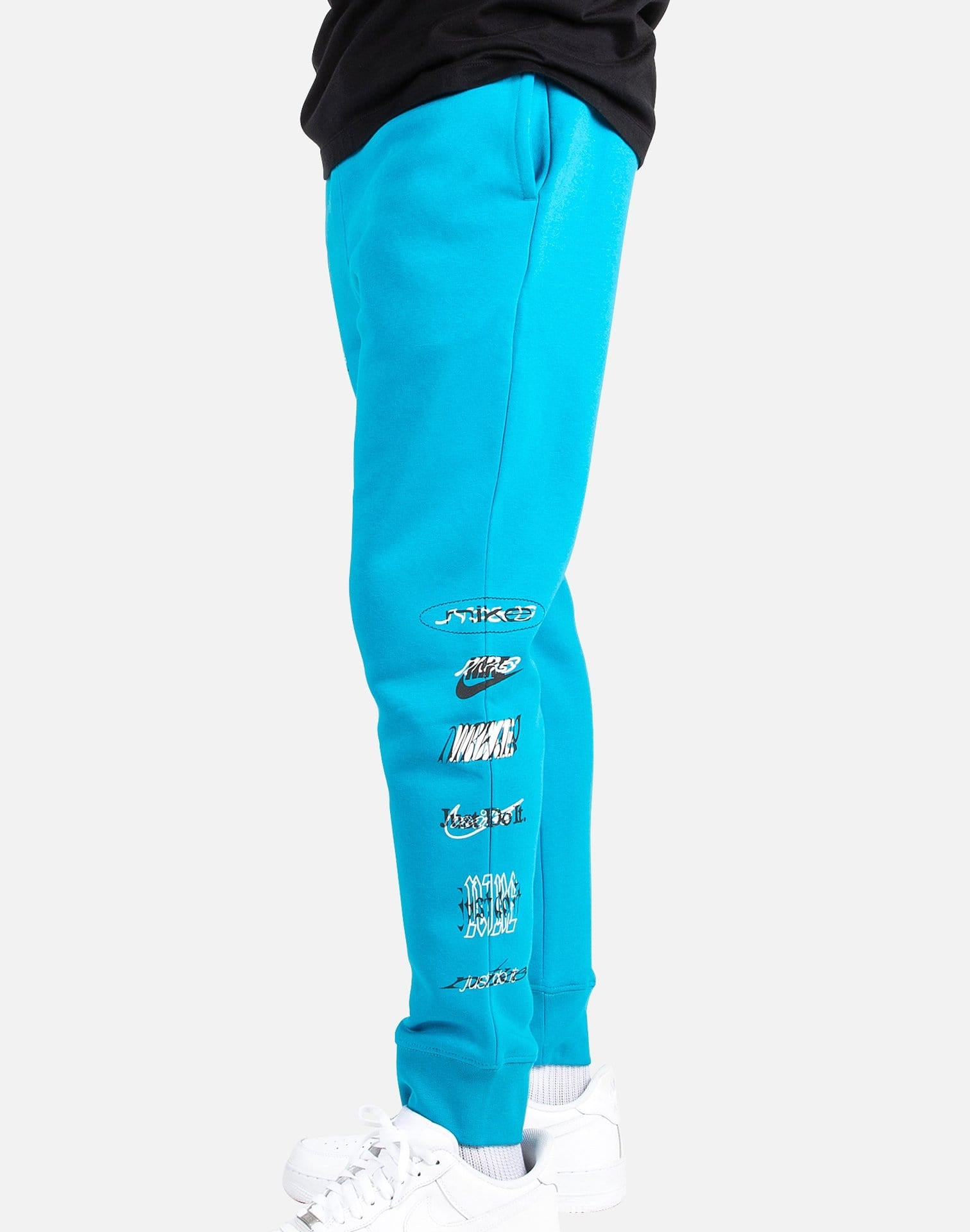 pink and blue nike joggers